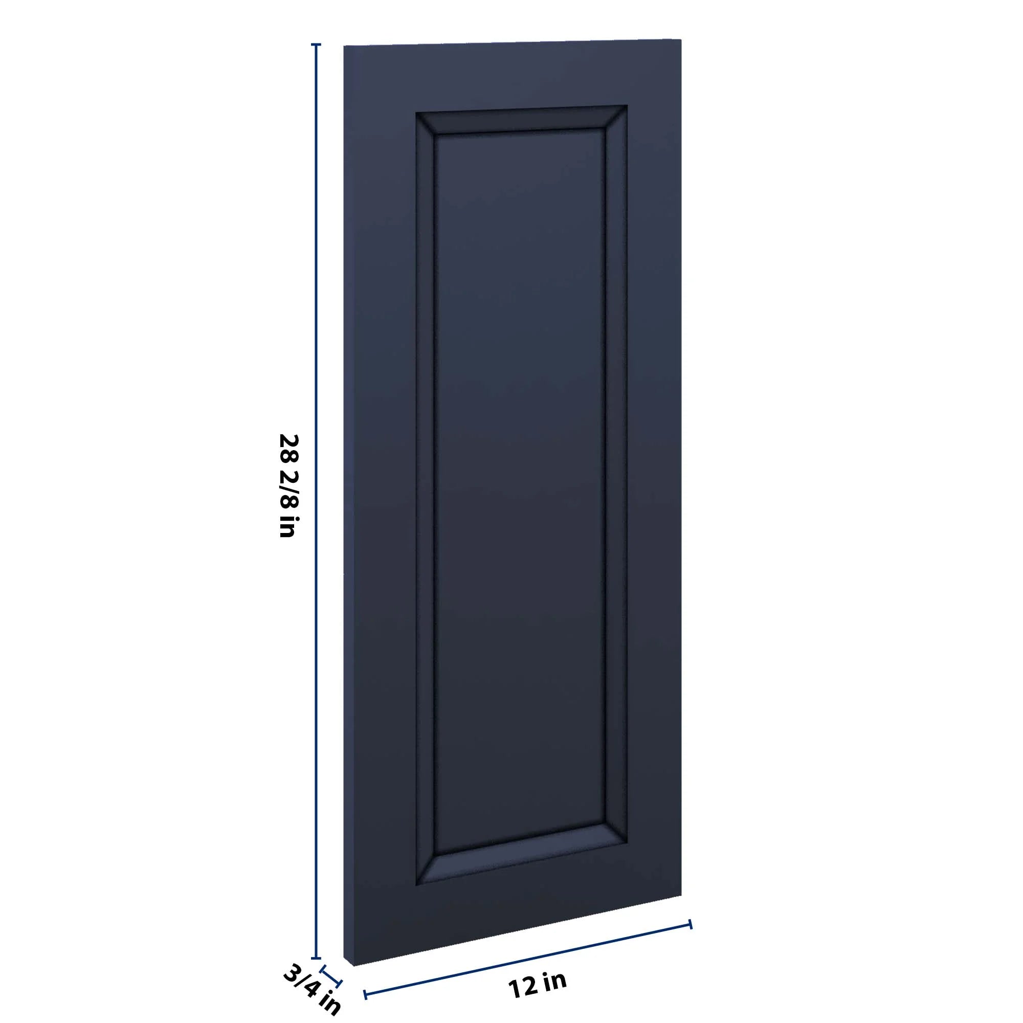 J&K Naval B7 Vanity Drawer Front 12" W x 28 1/2" H x 3/4" D