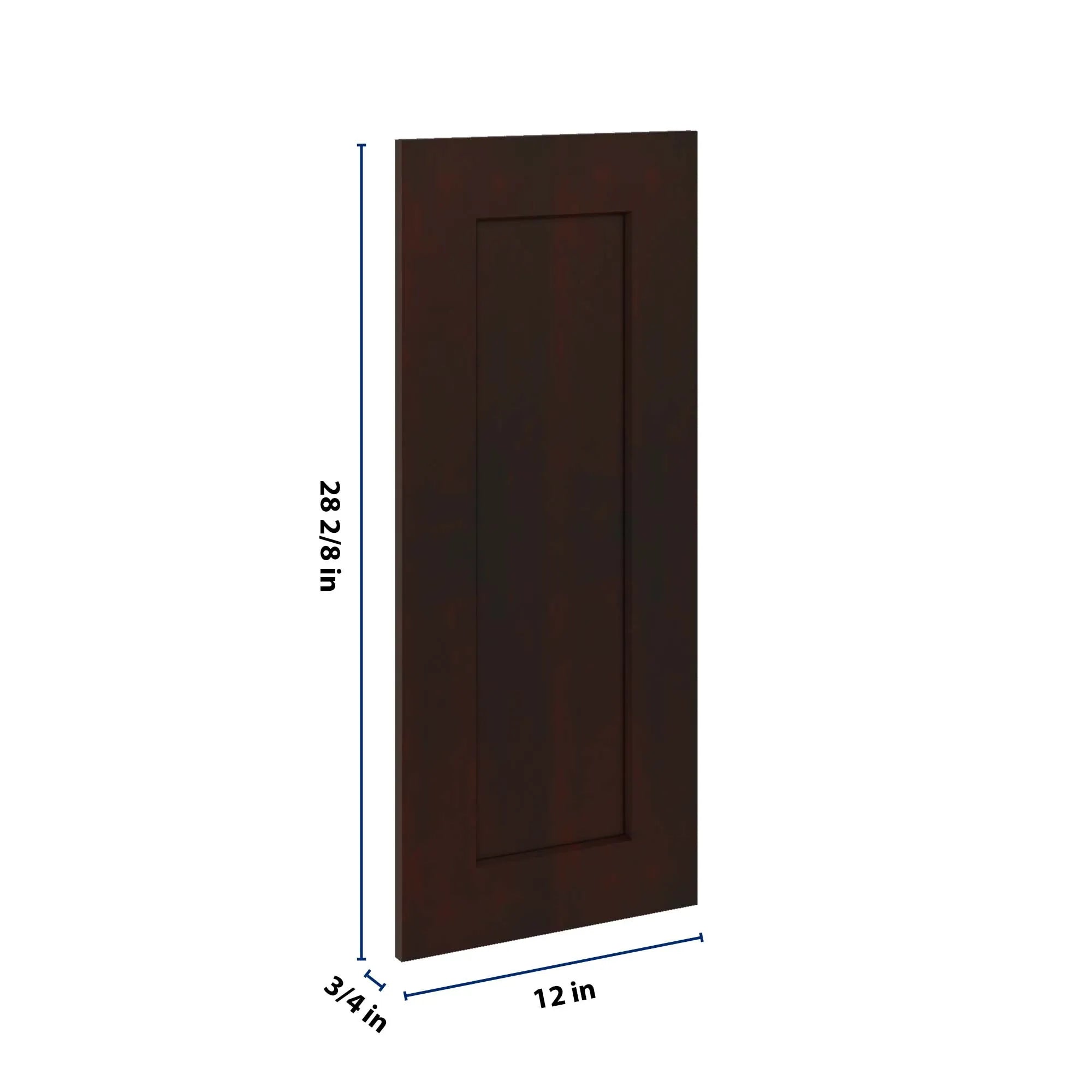 J&K Java Coffee S1 Vanity Drawer Front 12" W x 28 1/2" H x 3/4" D