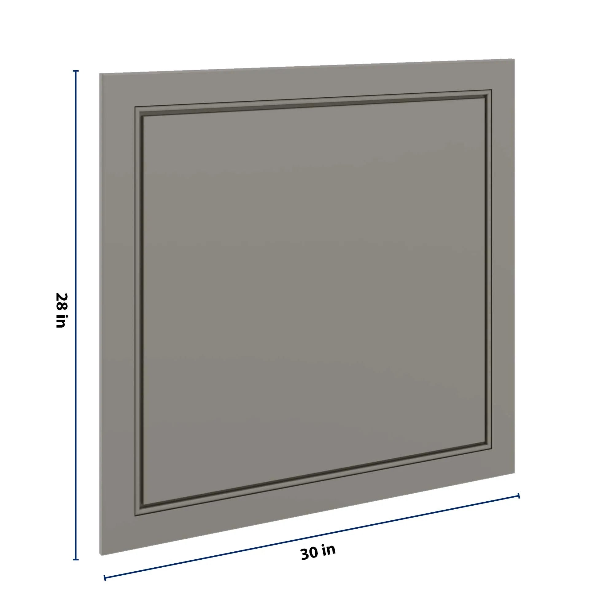 J&K Greige K3 Vanity Drawer Front B 30" W x 28 1/2" H