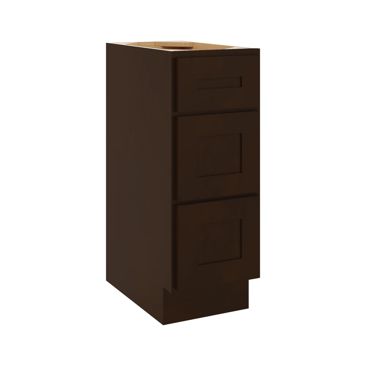 CNC Luxor 5-Piece Espresso 12" W Vanity Drawer Base Cabinet - Handicap Accessible