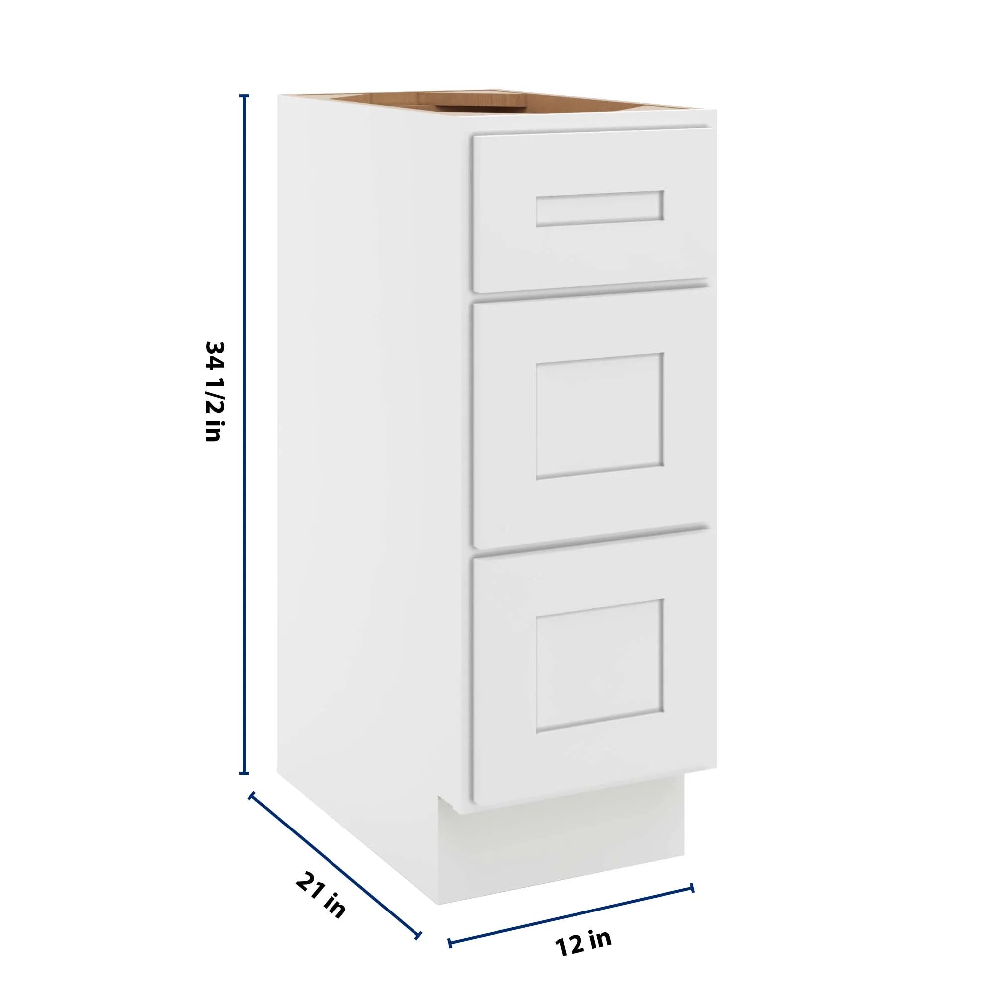 cnc luxor 5 piece white 12 w vanity drawer base cabinet handicap accessible