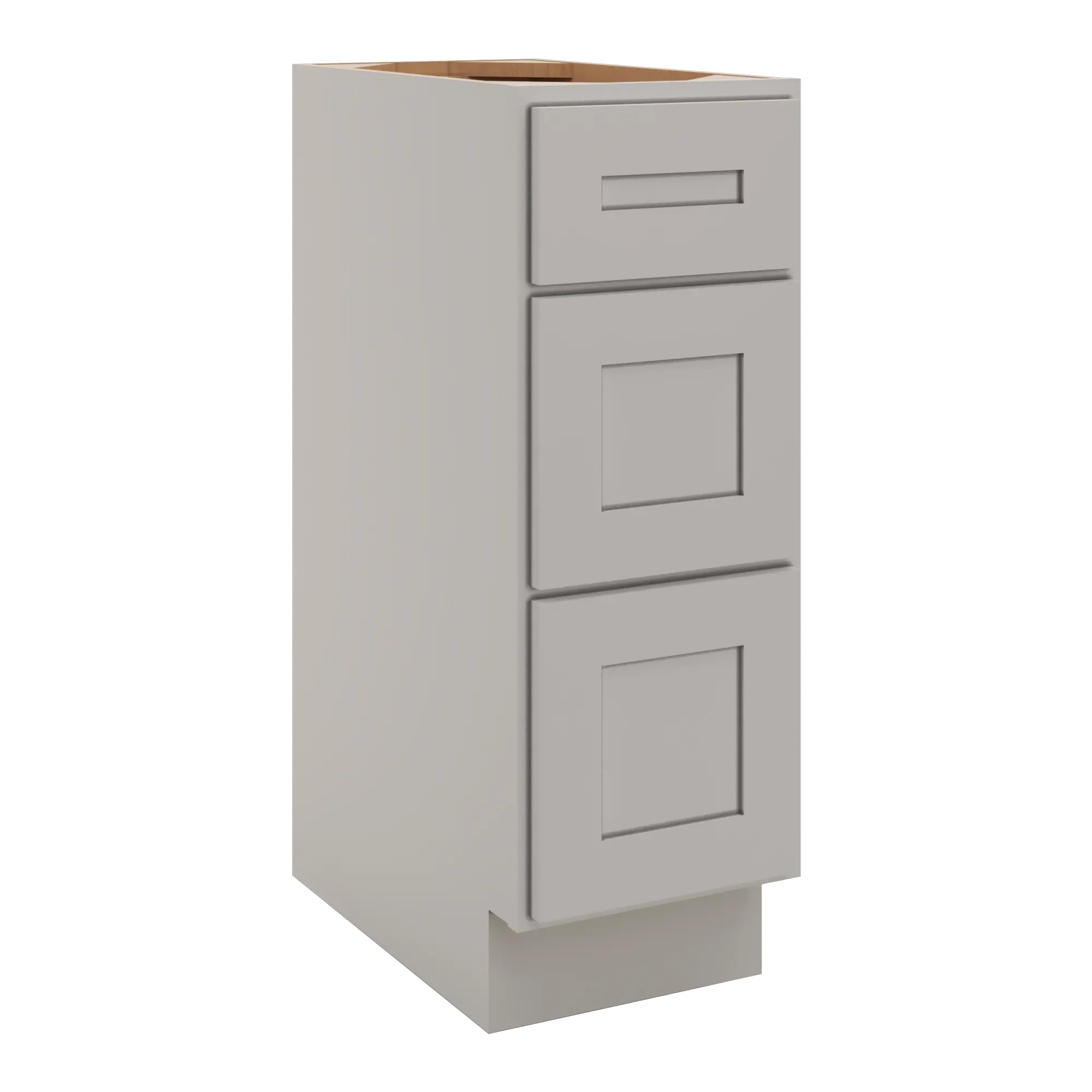 cnc luxor 5 piece misty grey 12 w vanity drawer base cabinet