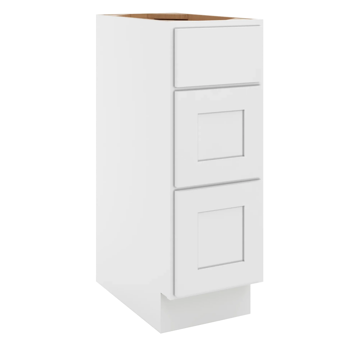 cnc luxor white 12 w vanity drawer base cabinet