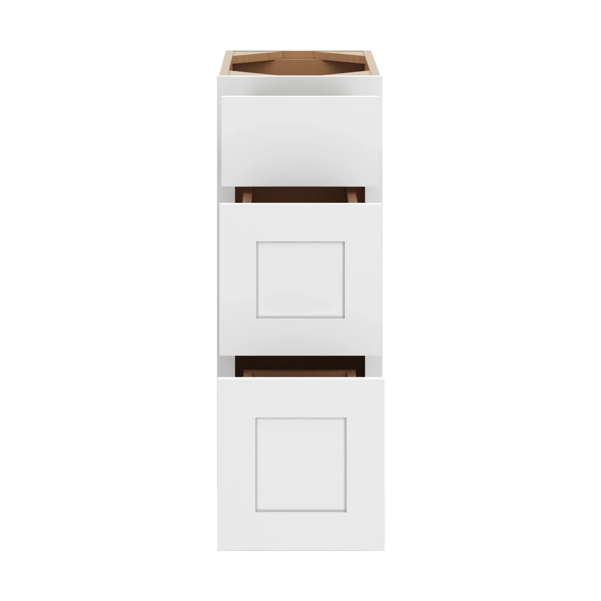cnc luxor white 12 w vanity drawer base cabinet