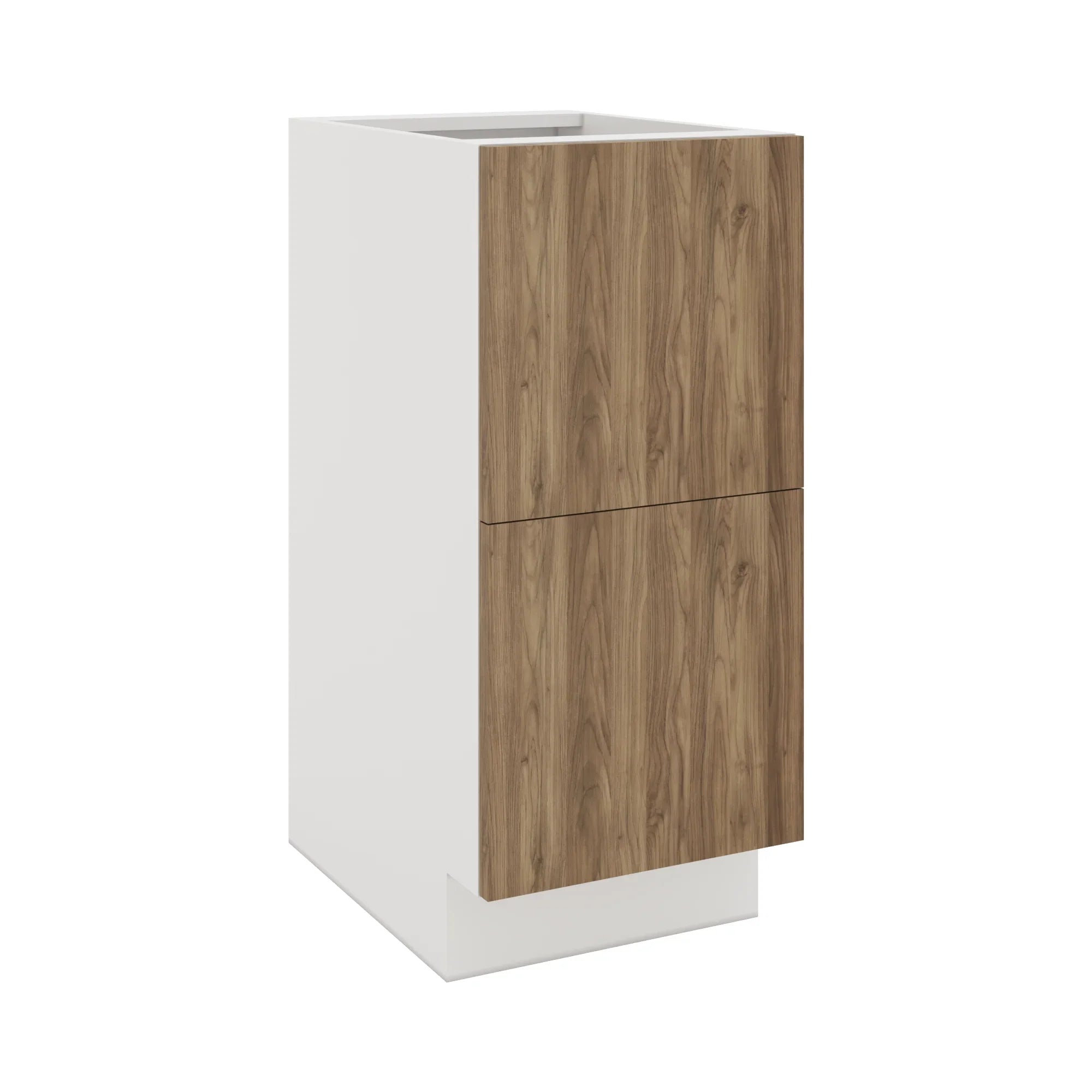 Modernform Cabinet Walnut 15" W X 34 1/2" H X 21" D Vanity Base with 2 Drawers