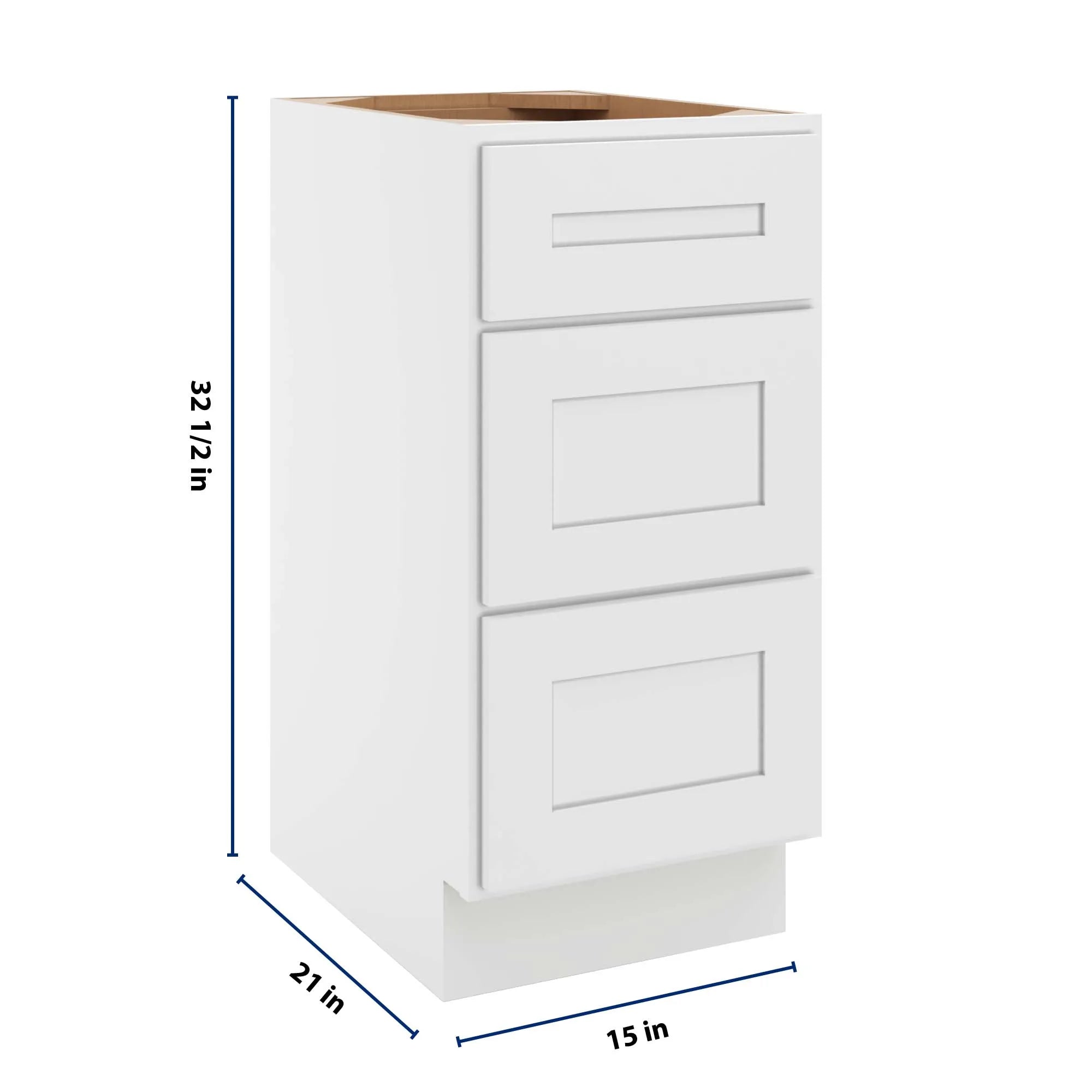 cnc luxor 5 piece white 15 w vanity drawer base cabinet handicap accessible
