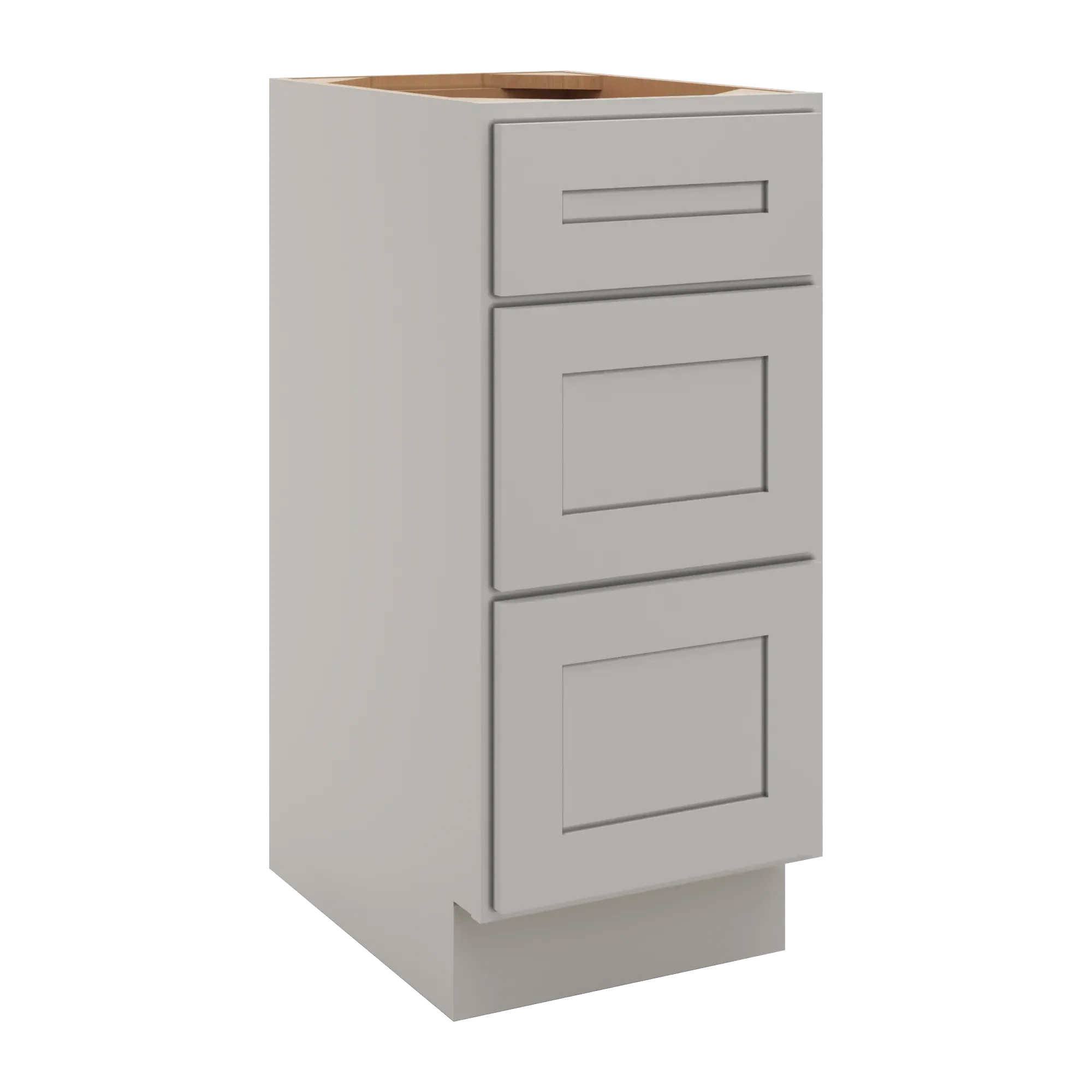 cnc luxor 5 piece misty grey 15 w vanity drawer base cabinet