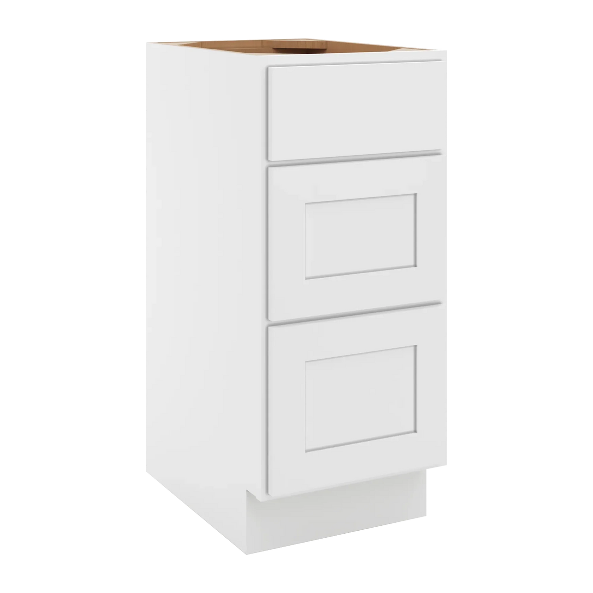 cnc luxor white 15 w vanity drawer base cabinet