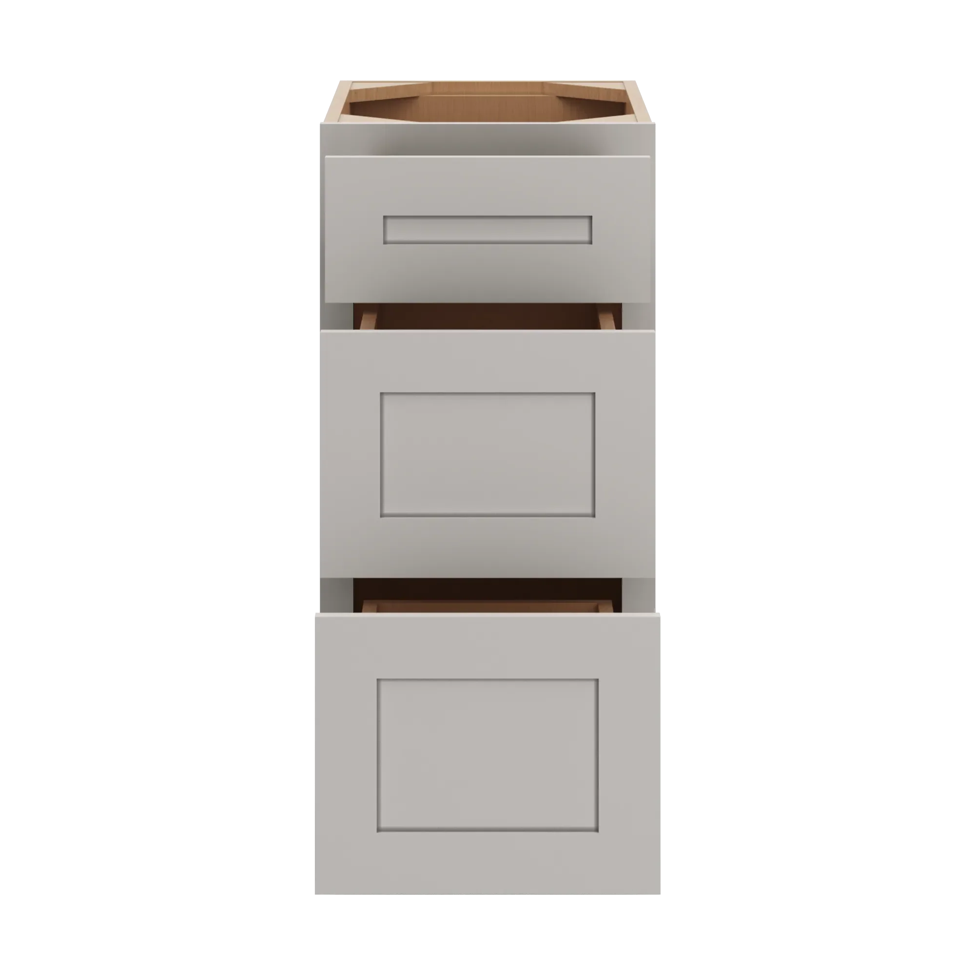 cnc luxor 5 piece misty grey 15 w vanity drawer base cabinet