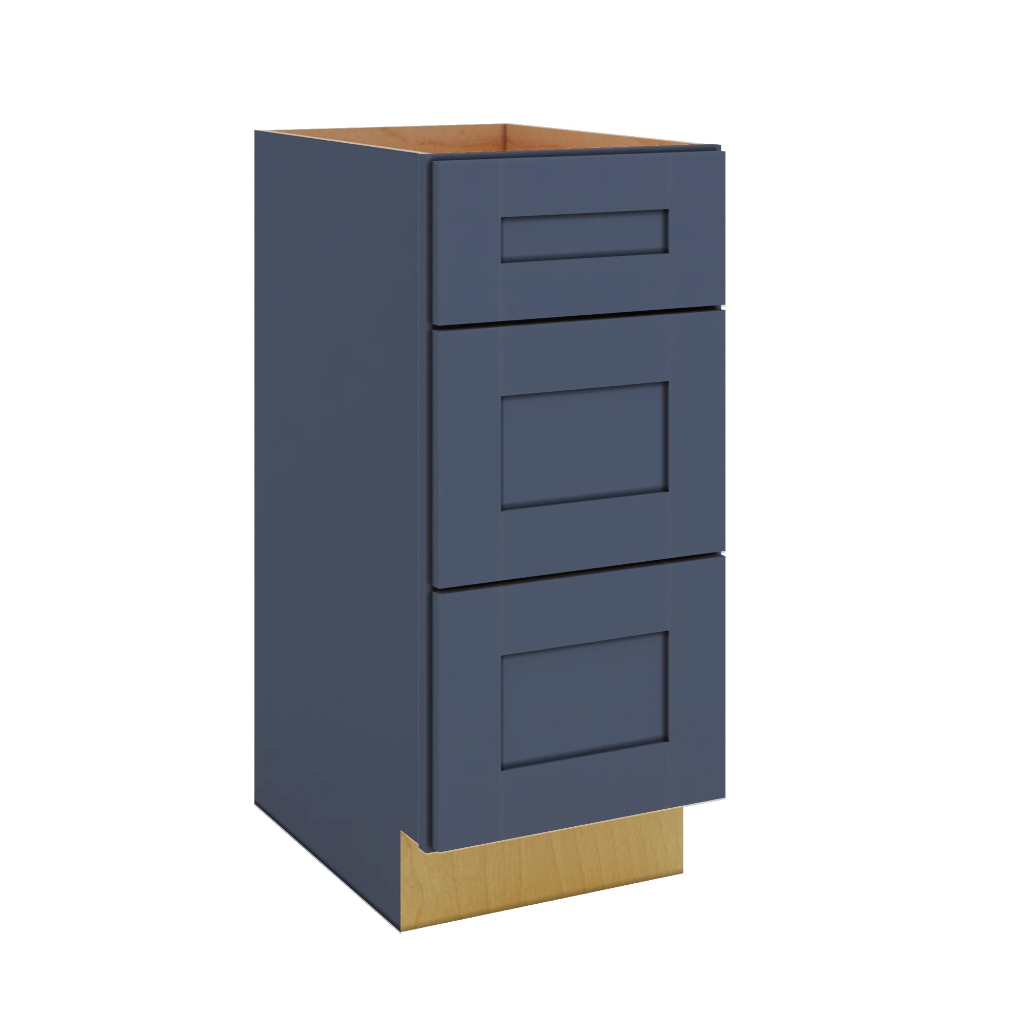 Modernform Cabinet Signature Blue 15" W X 34 1/2" H X 21" D Vanity Base with 3 Drawers