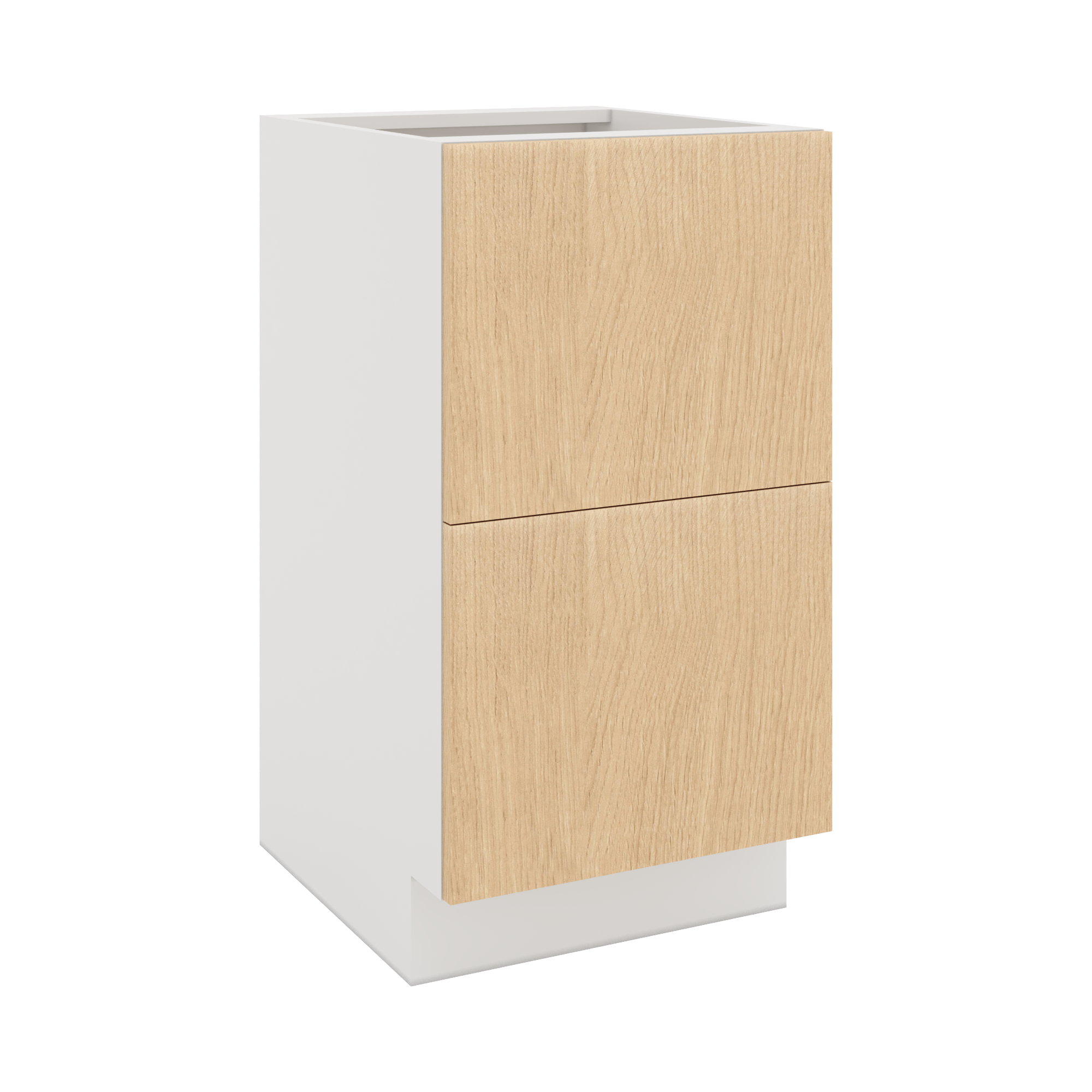 Modernform Cabinet Natural Oak 18" W X 34 1/2" H X 21" D Vanity Base with 2 Drawers
