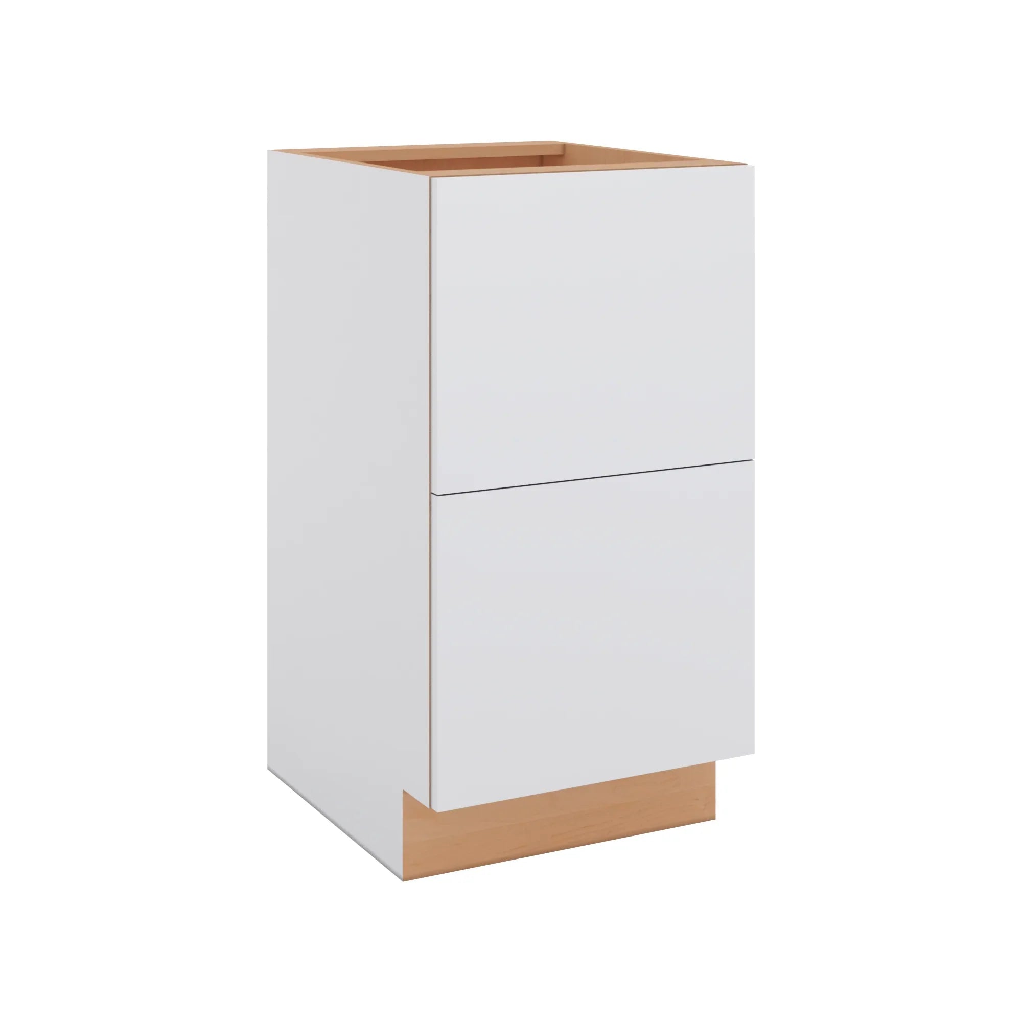 Modernform Cabinet Matte White 18" W X 34 1/2" H X 21" D Vanity Base with 2 Drawers