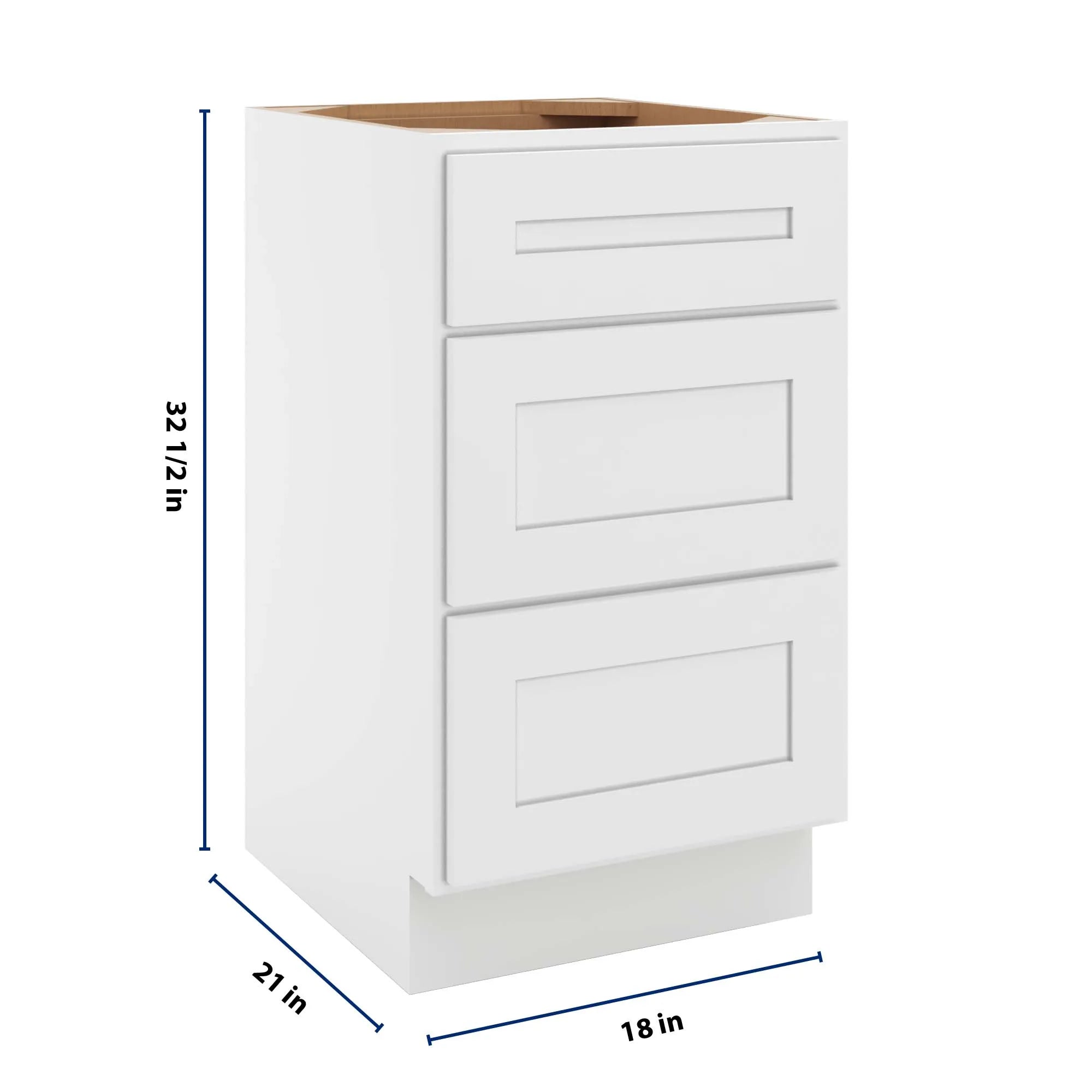 cnc luxor 5 piece white 18 w vanity drawer base cabinet handicap accessible