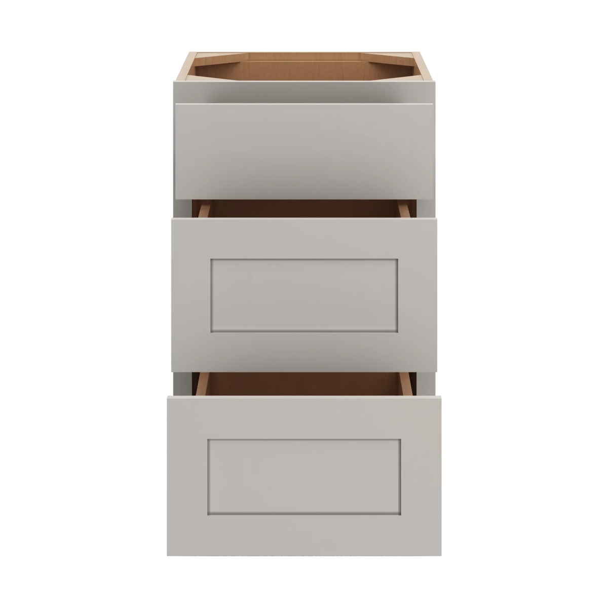 cnc luxor misty grey 18 w vanity drawer base cabinet handicap accessible