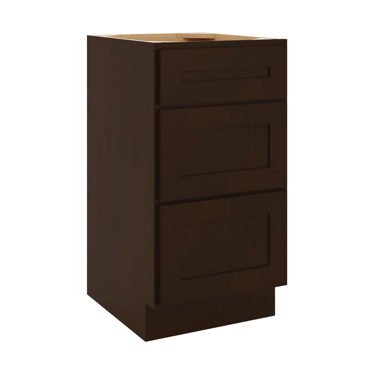 CNC Luxor 5-Piece Espresso 18" W Vanity Drawer Base Cabinet