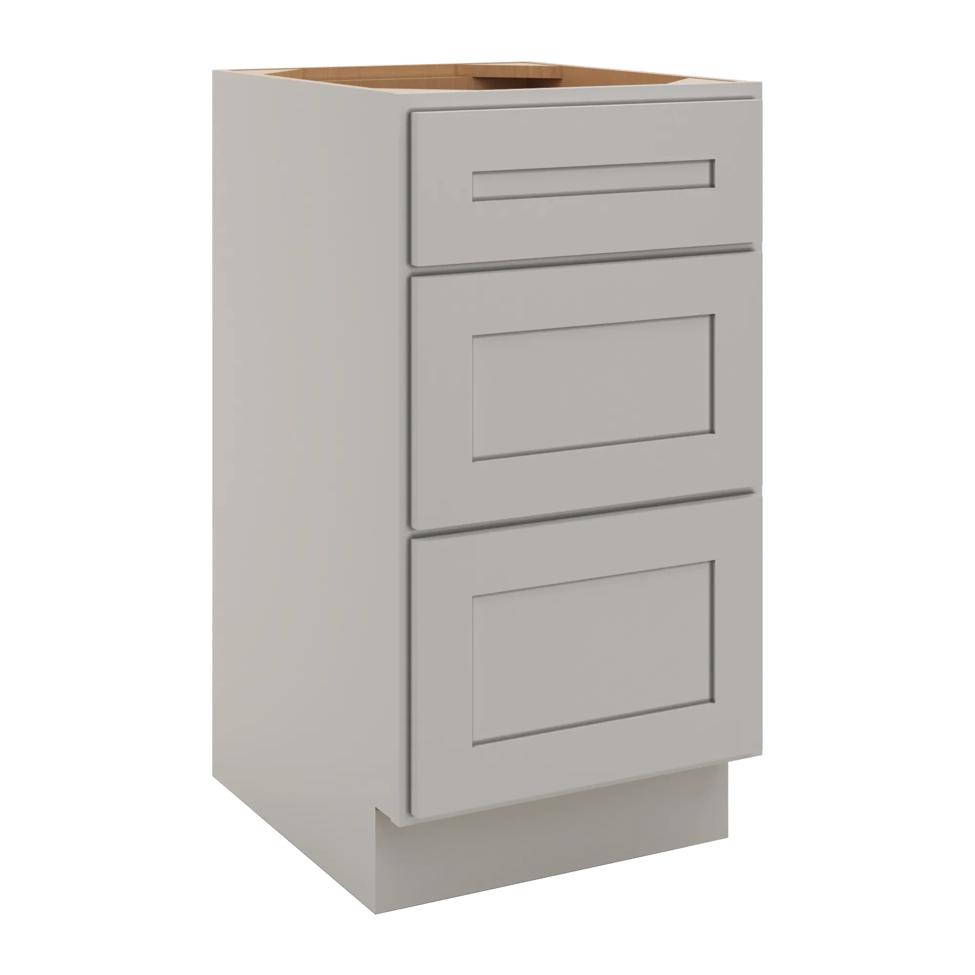 cnc luxor 5 piece misty grey 18 w vanity drawer base cabinet