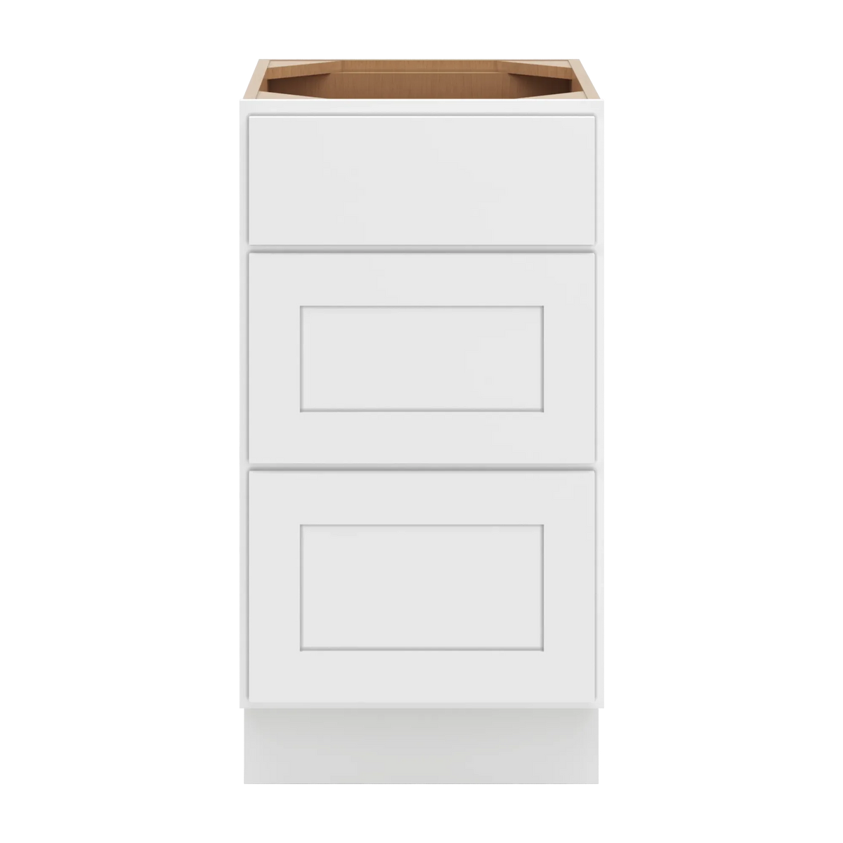 cnc luxor white 18 w vanity drawer base cabinet