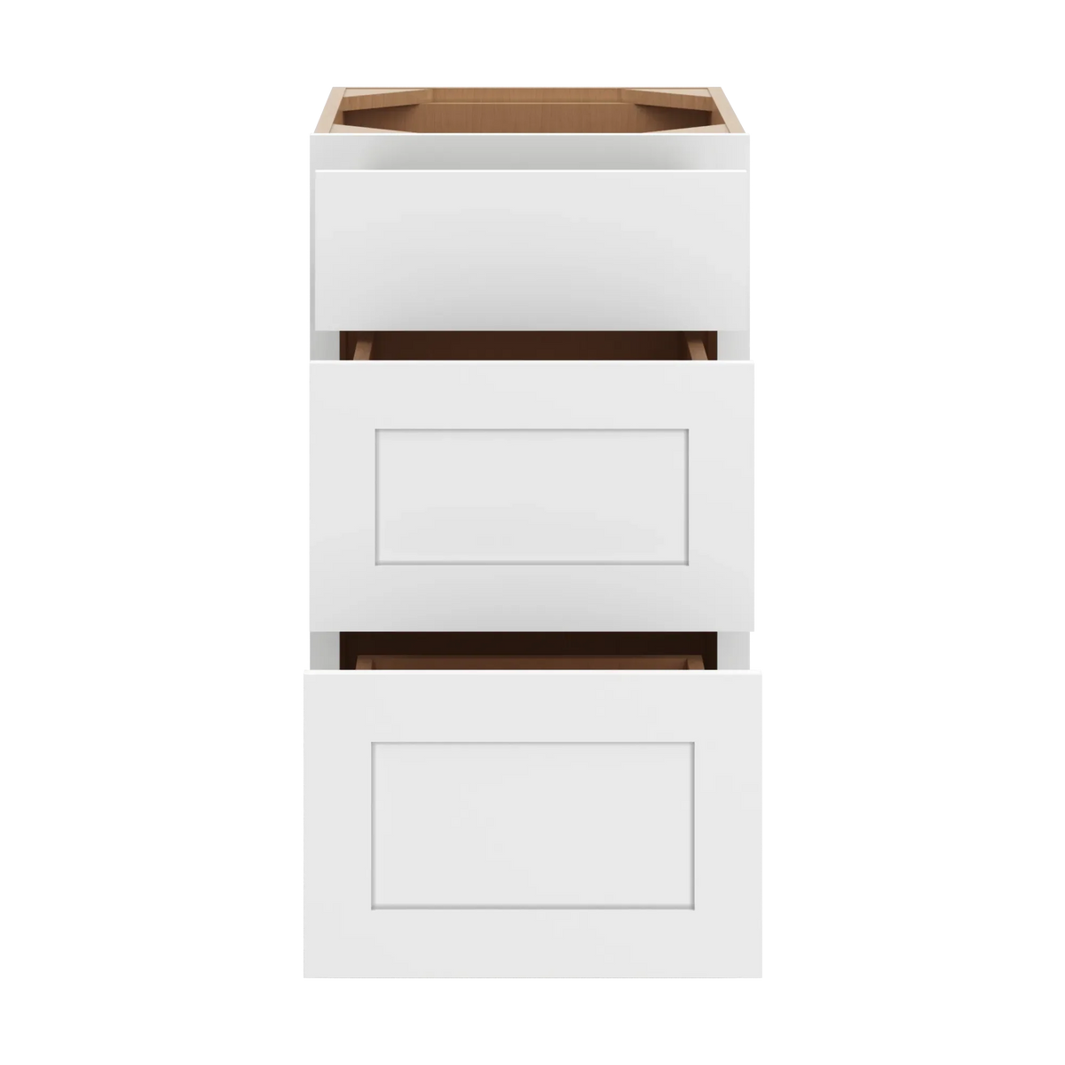 cnc luxor white 18 w vanity drawer base cabinet