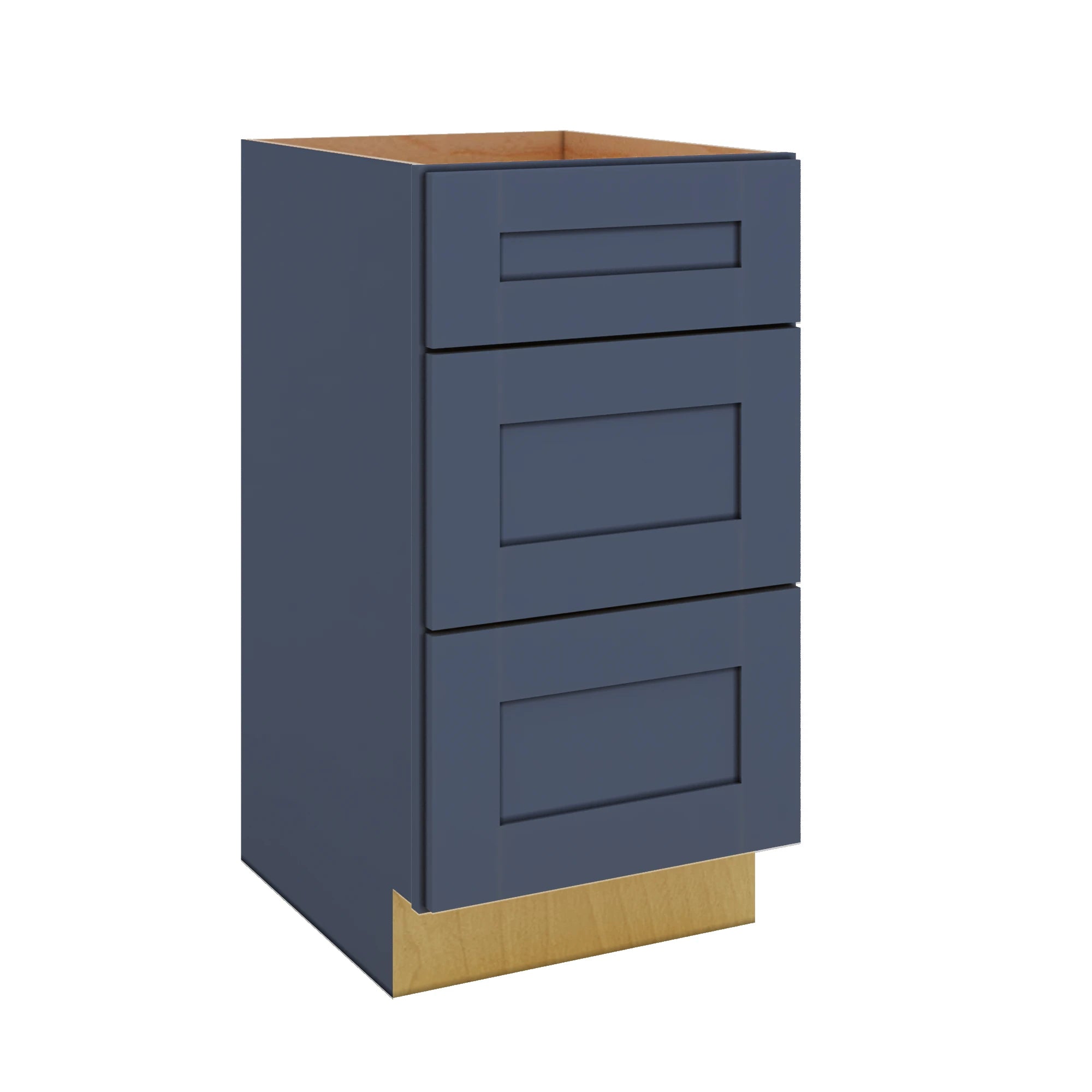 Modernform Cabinet Signature Blue 18" W X 34 1/2" H X 21" D Vanity Base with 3 Drawers