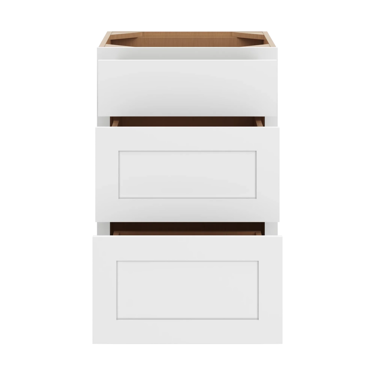 cnc luxor white 21 w vanity drawer base cabinet