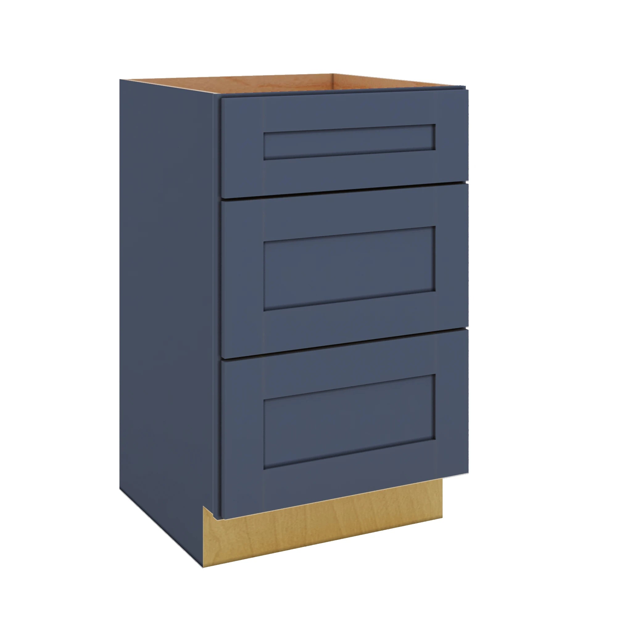 Modernform Cabinet Signature Blue 21" W X 34 1/2" H X 21" D Vanity Base with 3 Drawers