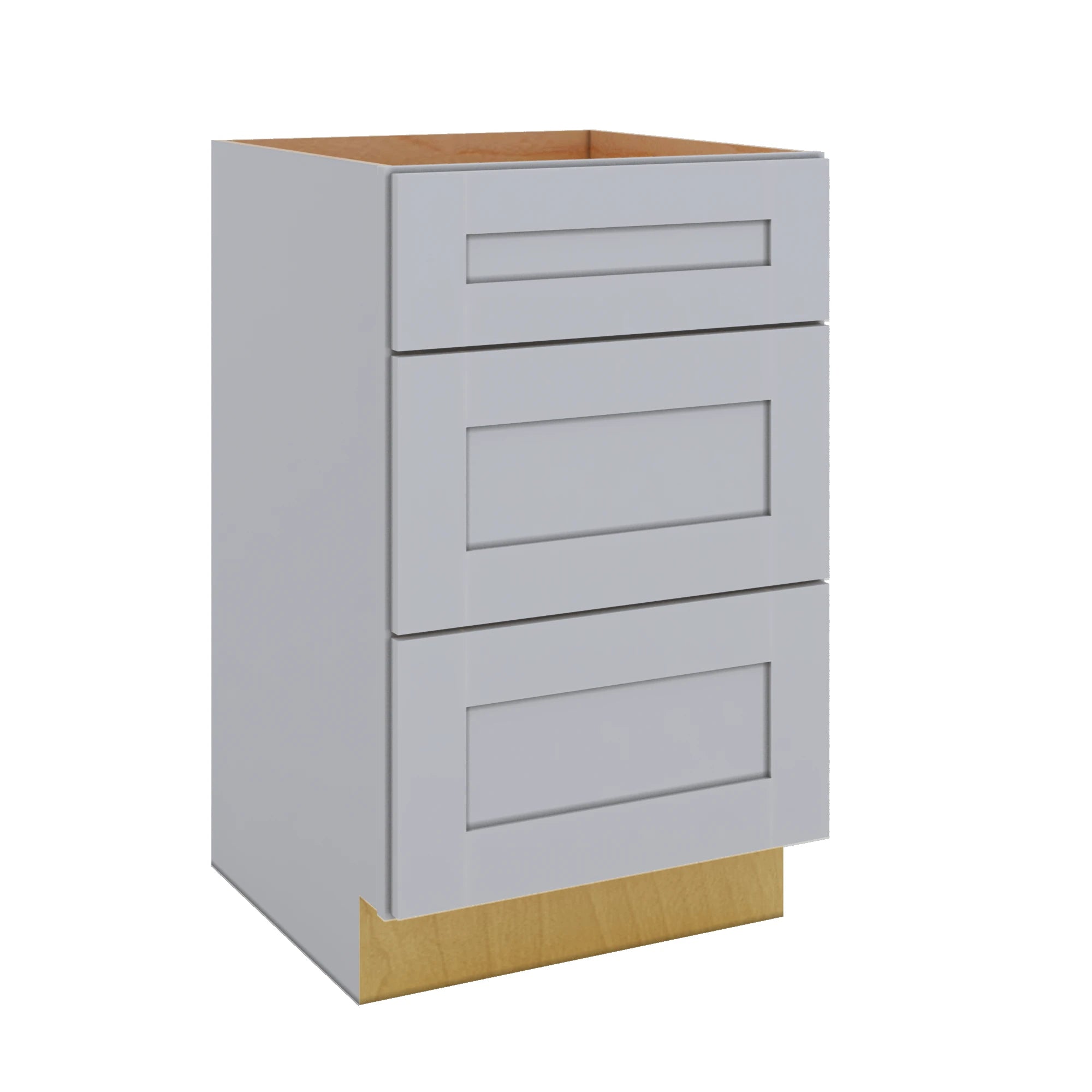Modernform Cabinet Grey Shaker 21" W X 34 1/2" H X 21" D Vanity Base with 3 Drawers