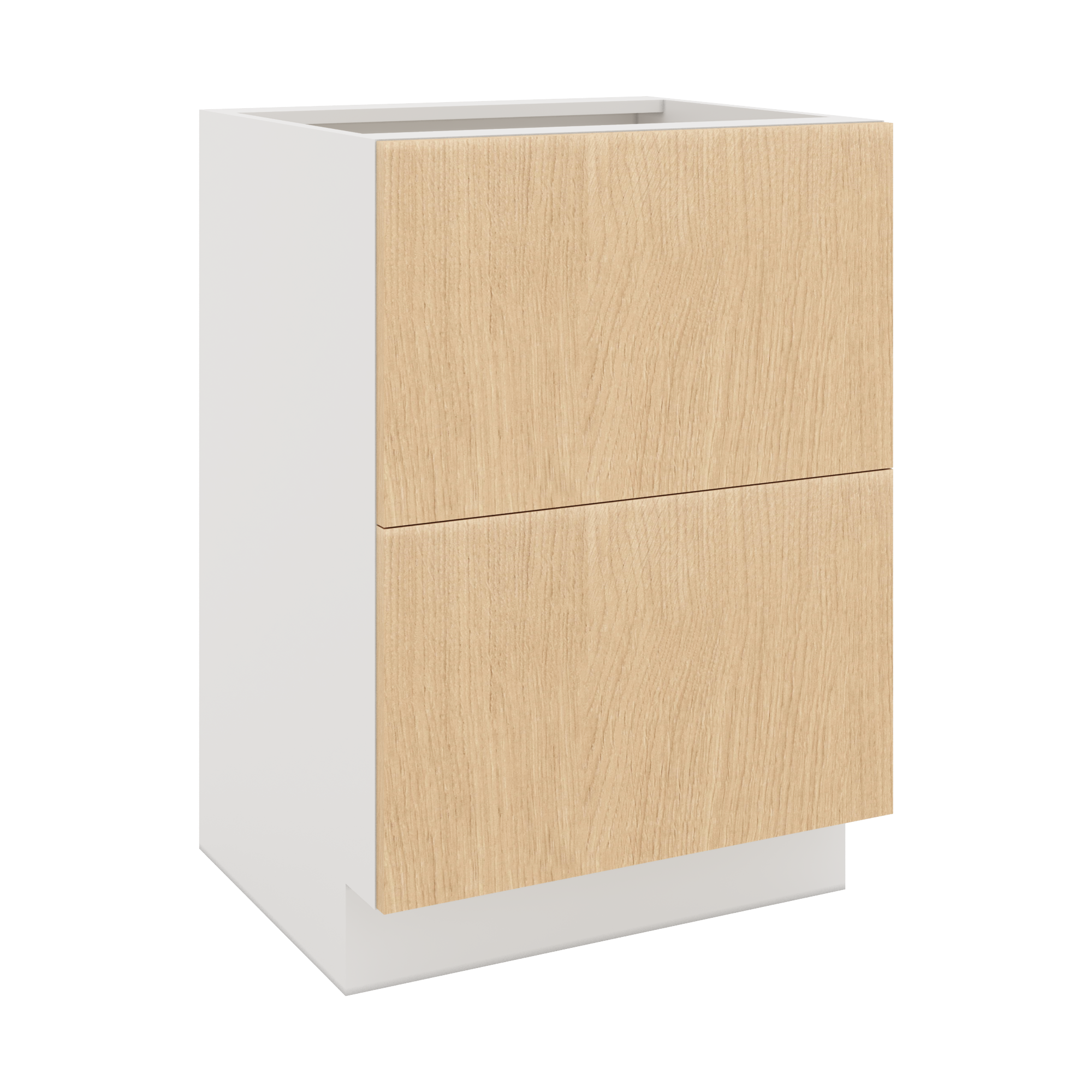 Modernform Cabinet Natural Oak 24" W X 34 1/2" H X 21" D Vanity Base with 2 Drawers