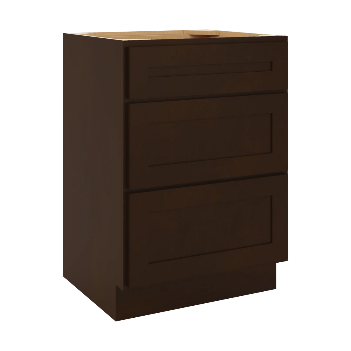 CNC Luxor 5-Piece Espresso 24" W Vanity Drawer Base Cabinet
