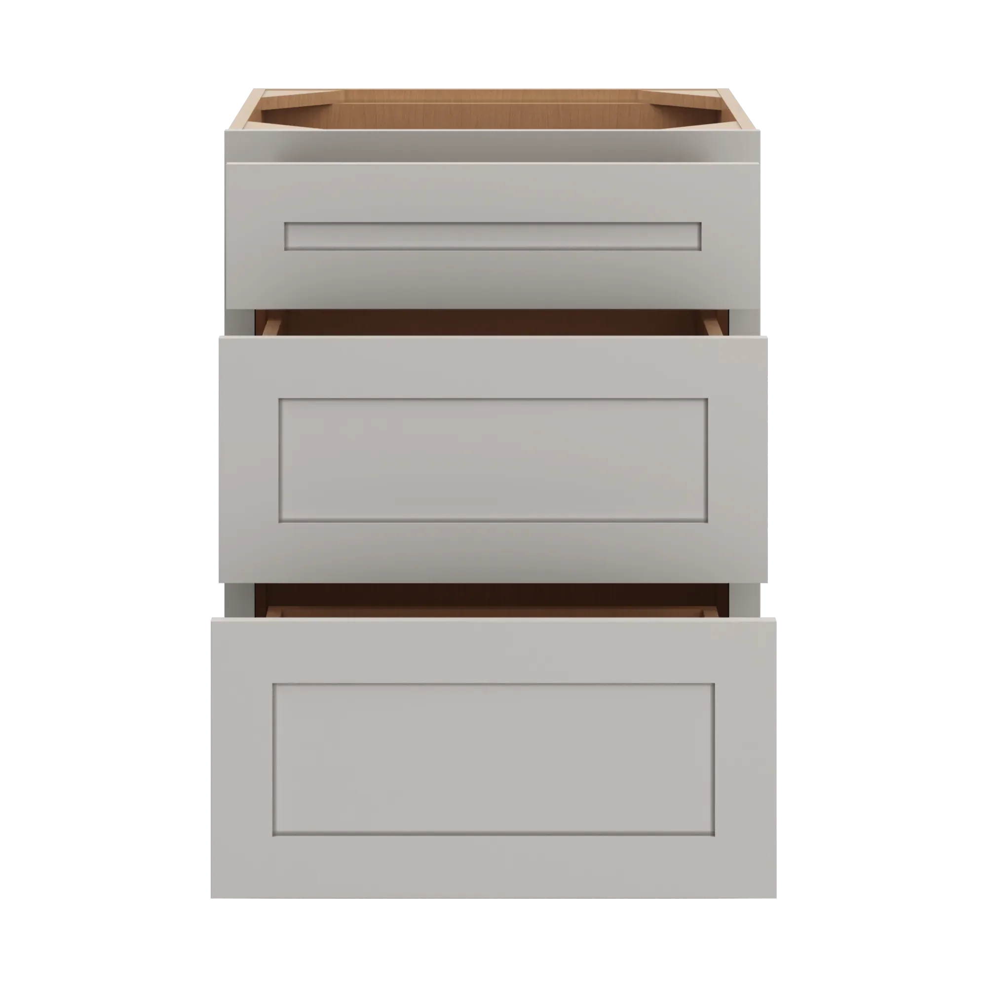 cnc luxor 5 piece misty grey 24 w vanity drawer base cabinet