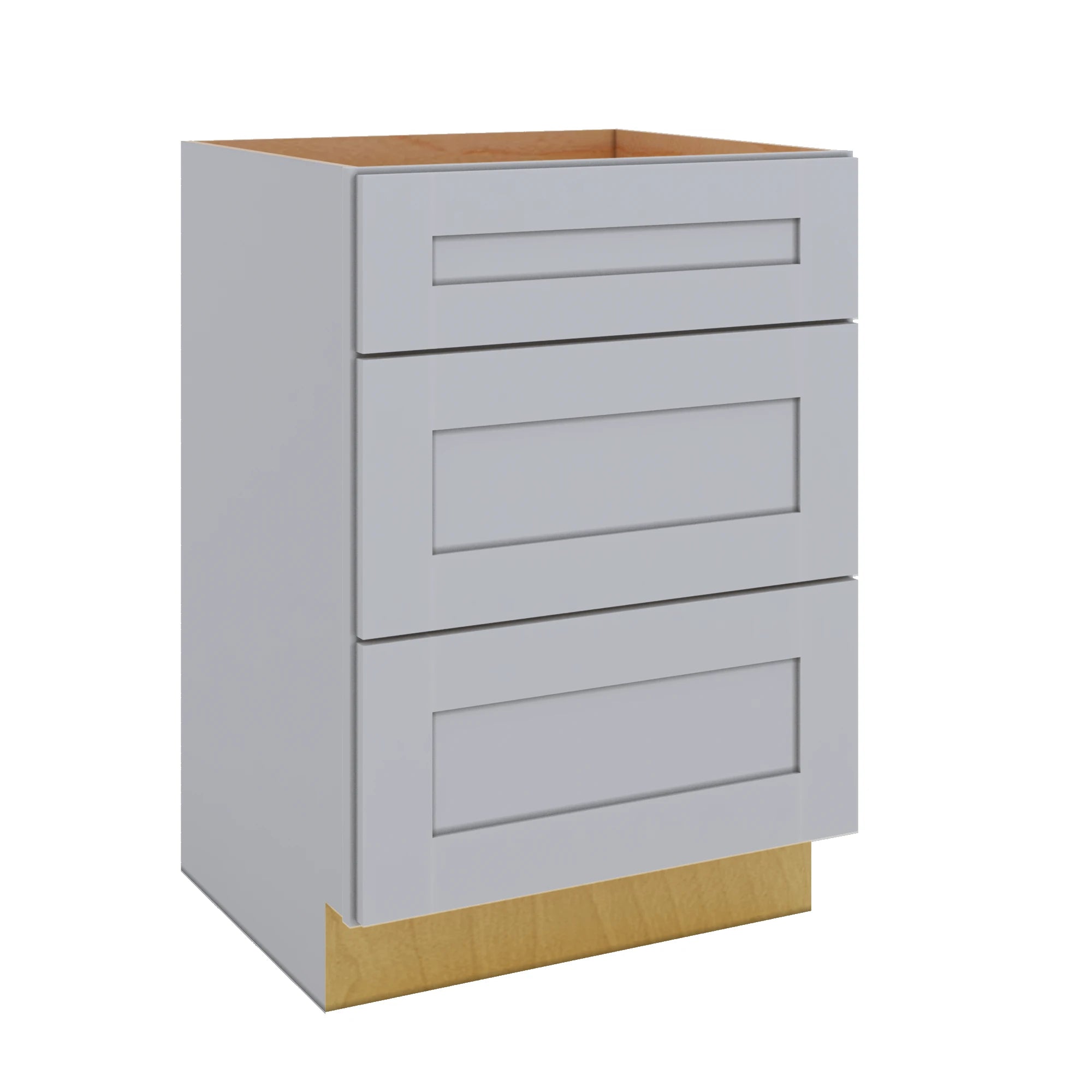 Modernform Cabinet Grey Shaker 24" W X 34 1/2" H X 21" D Vanity Base with 3 Drawers