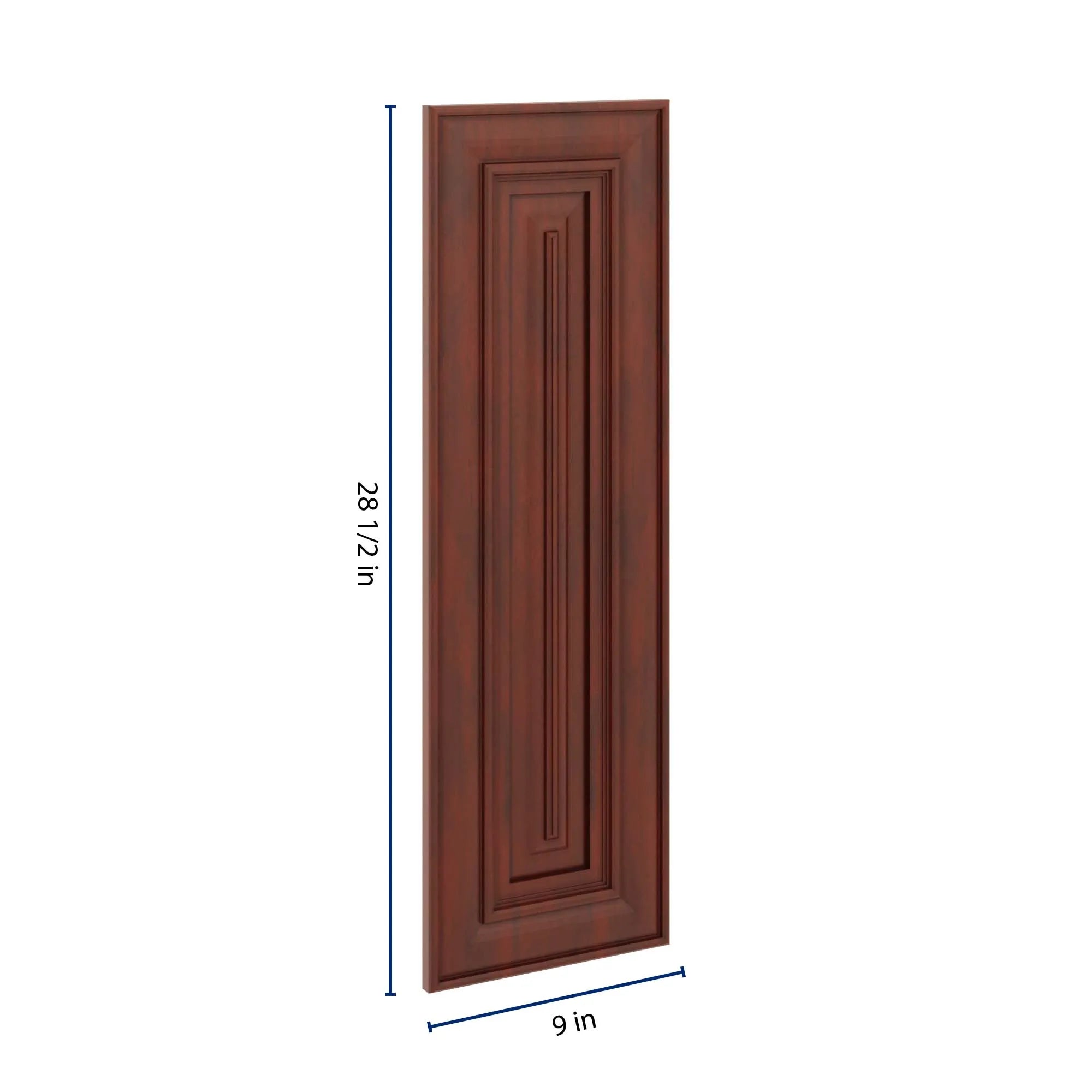 J&K Mahogany J5 Vanity Drawer Front 09" W x 28 1/2" H