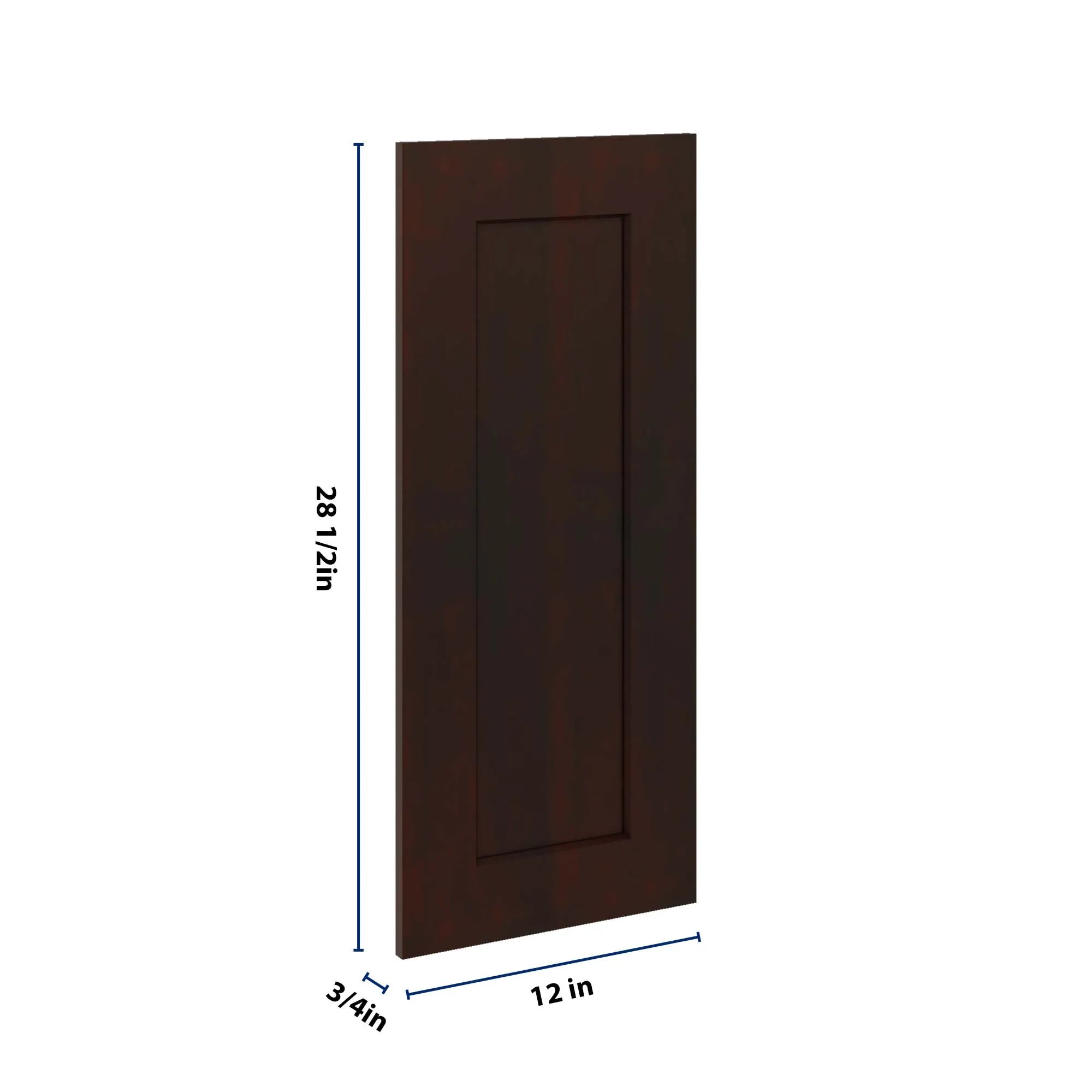 J&K Java Coffee S1 Vanity Drawer Front 12" W x 28 1/2" H