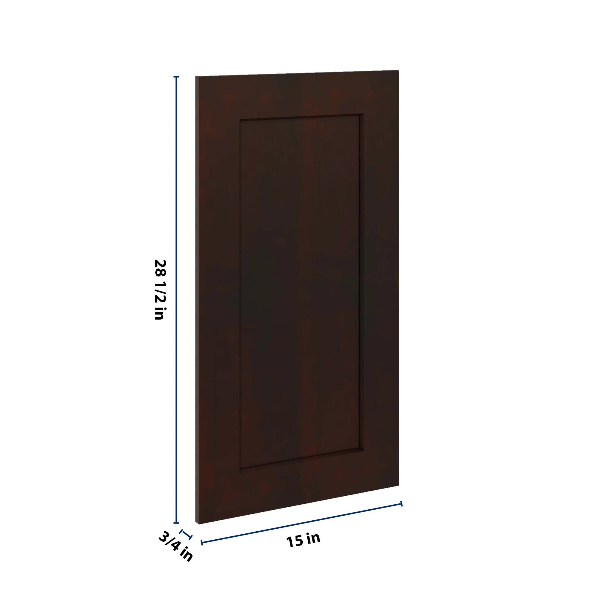 J&K Java Coffee S1 Vanity Drawer Front 15" W x 28 1/2" H
