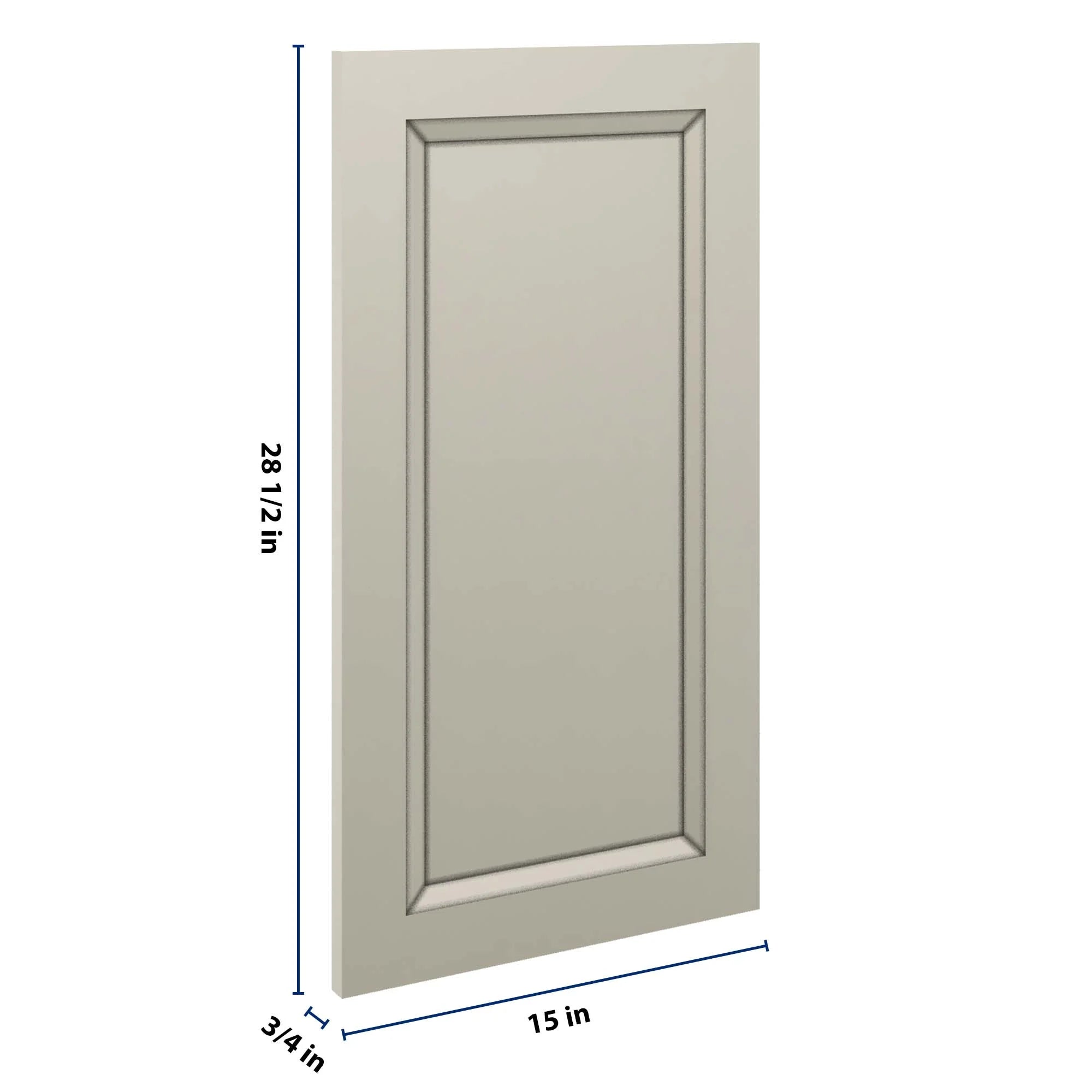 J&K Pebble B6 Vanity Drawer Front 15" W x 28 1/2" H