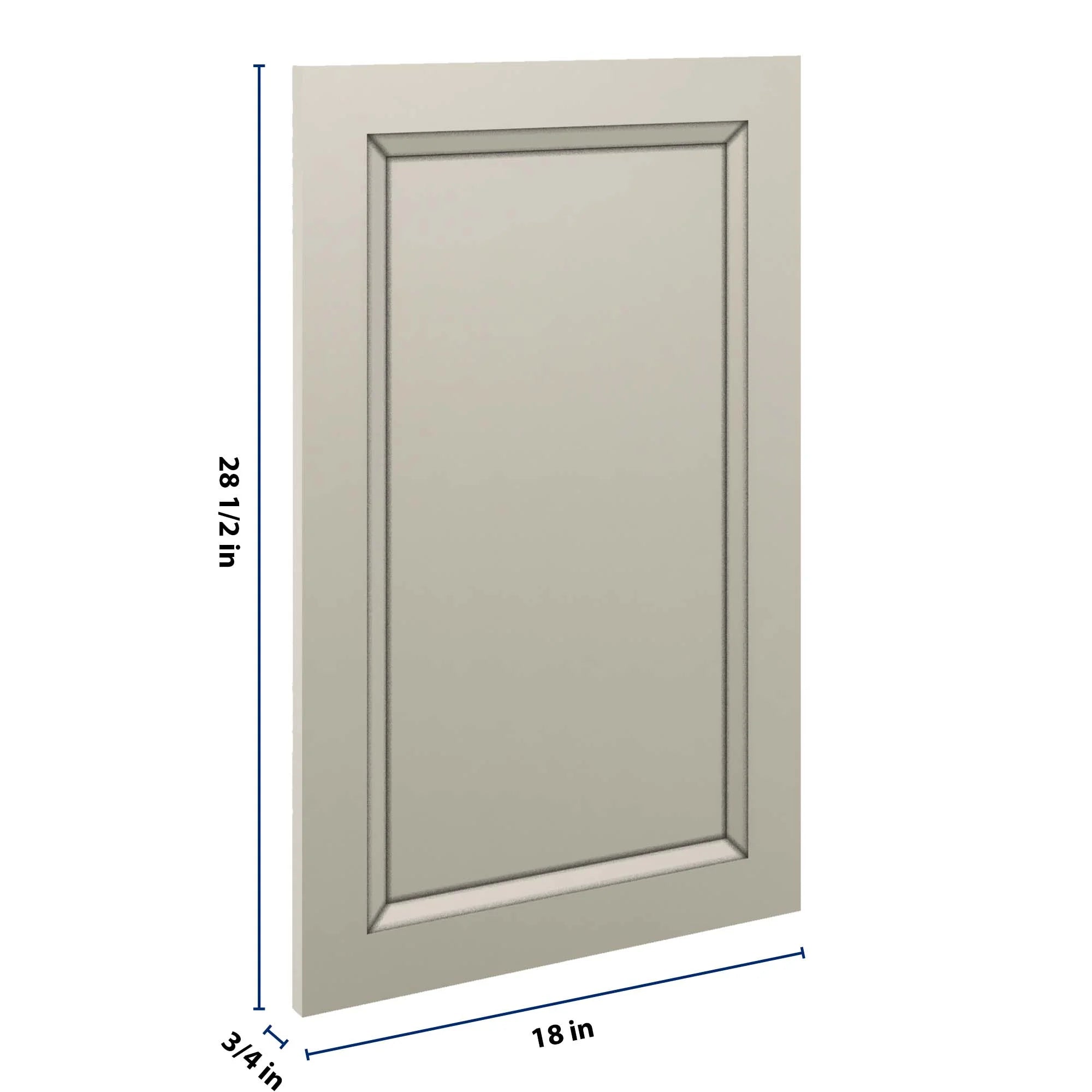 J&K Pebble B6 Vanity Drawer Front 18" W x 28 1/2" H