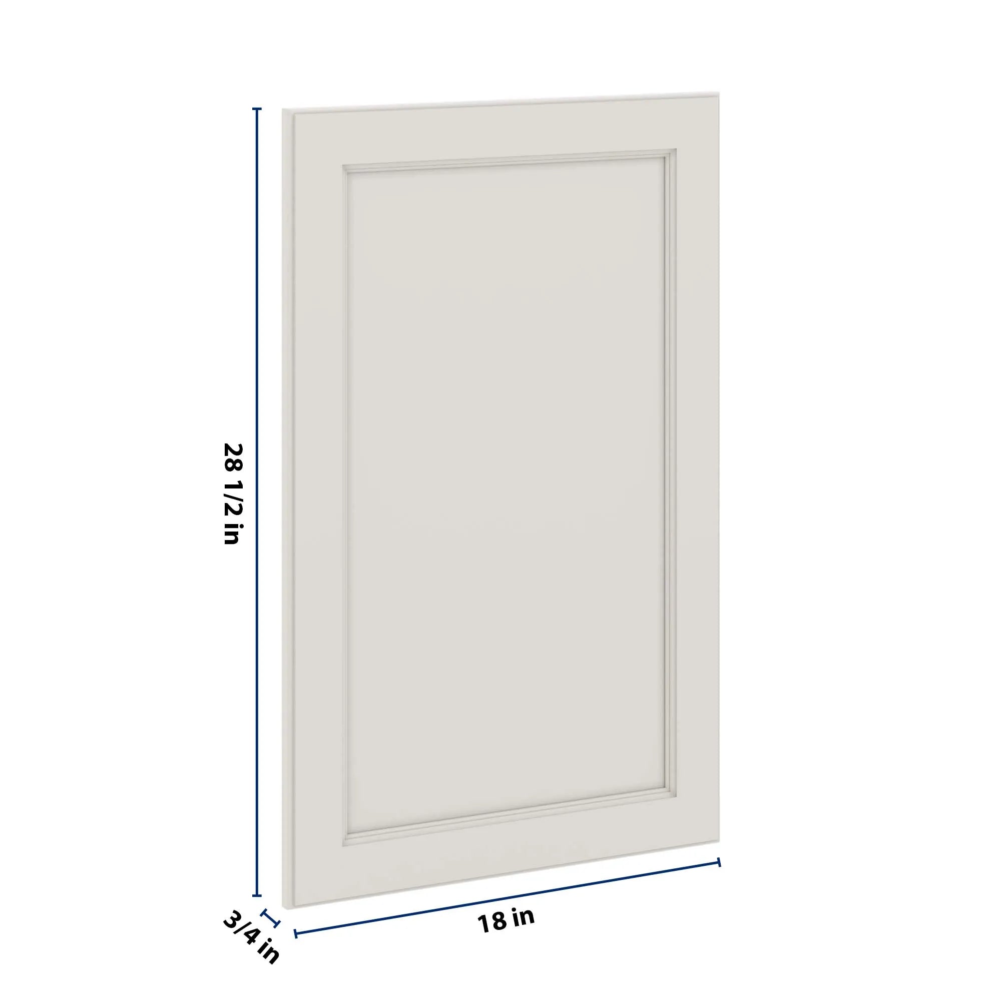 J&K Dove E1 Vanity Drawer Front 18" W x 28 1/2" H