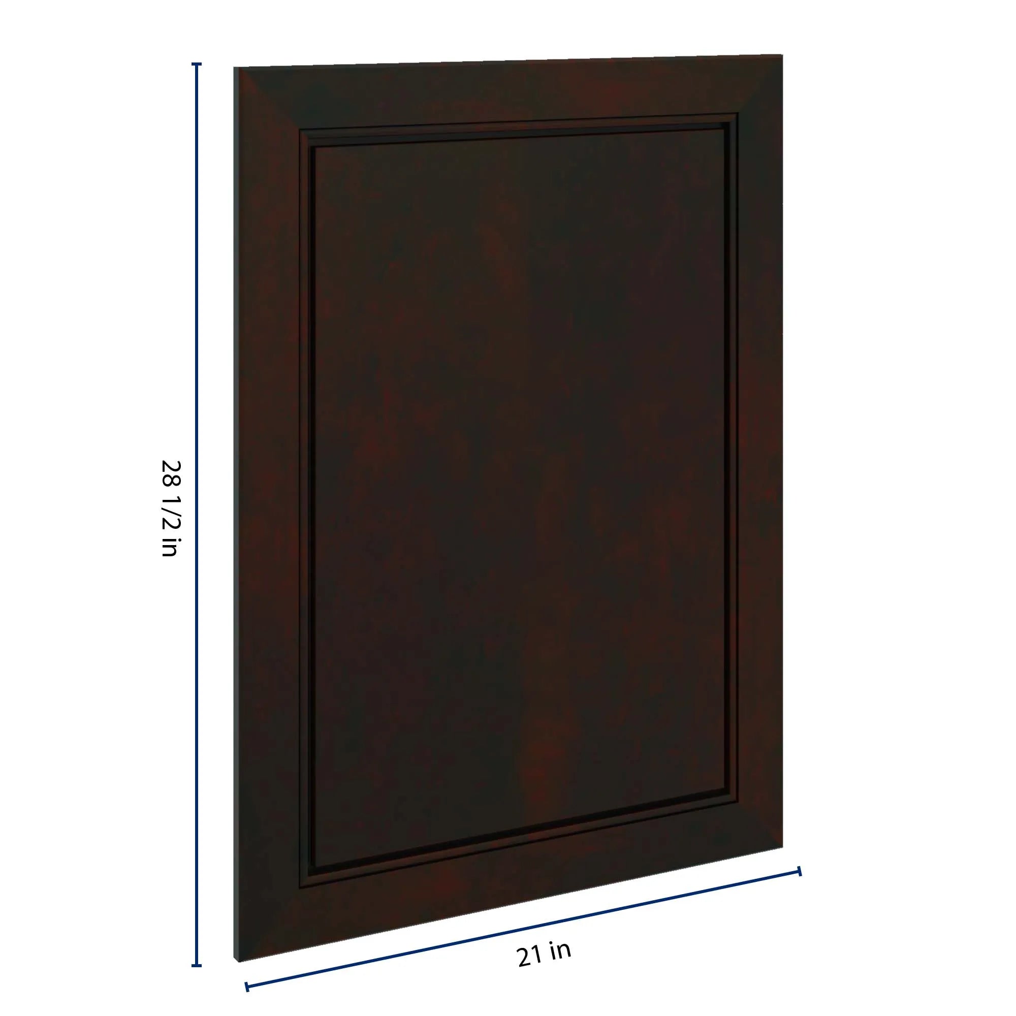 J&K Espresso K8 Vanity Drawer Front 21" W x 28 1/2" H