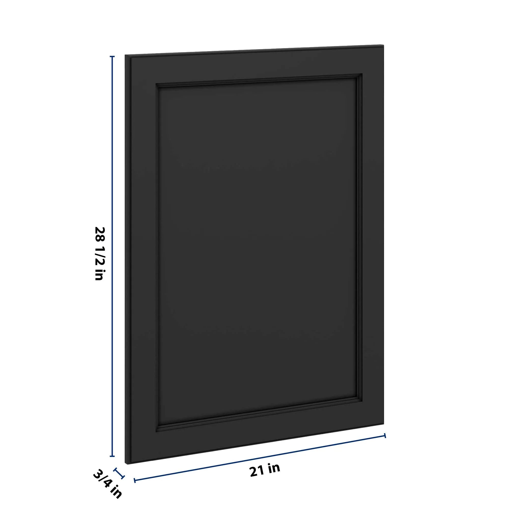 J&K Charcoal E2 Vanity Drawer Front 21" W x 28 1/2" H