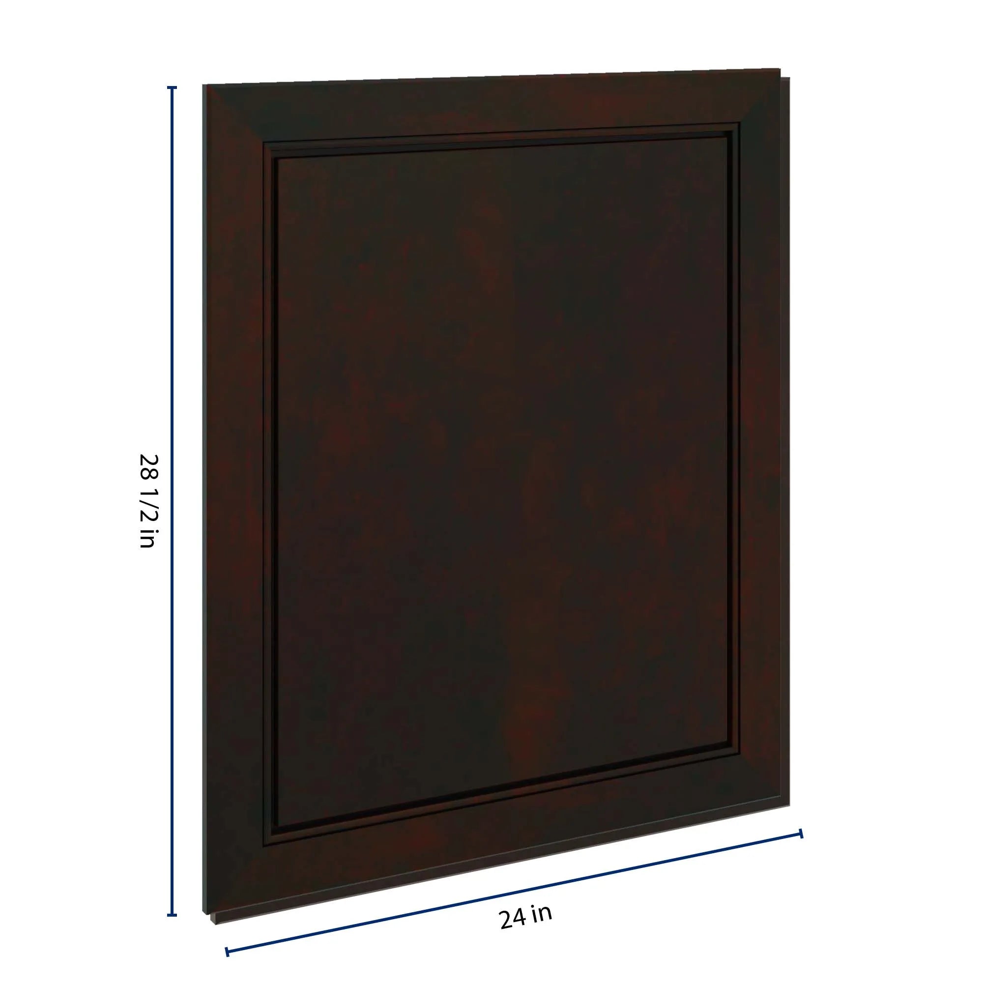 J&K Espresso K8 Vanity Drawer Front 24" W x 28 1/2" H