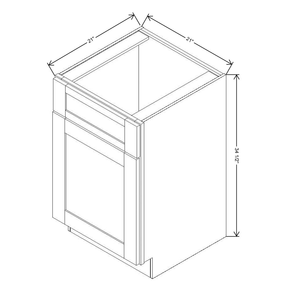 Fabuwood Allure Nexus Frost 21"W X 34 1/2"H Vanity Base