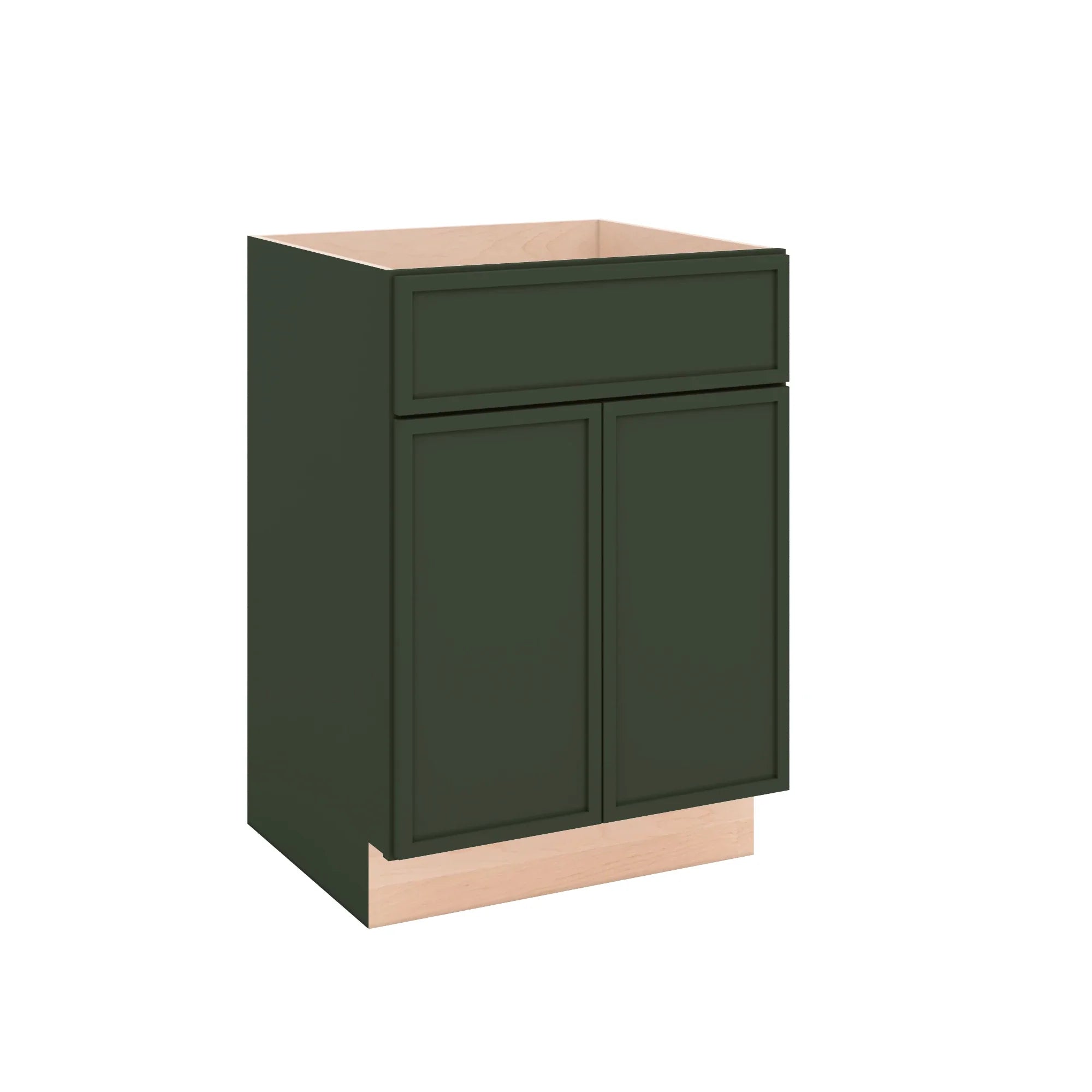 Modernform Cabinet Slim Sage Green 24" W X 34 1/2" H X 21" D Sink Base 2 Doors/1 False Front