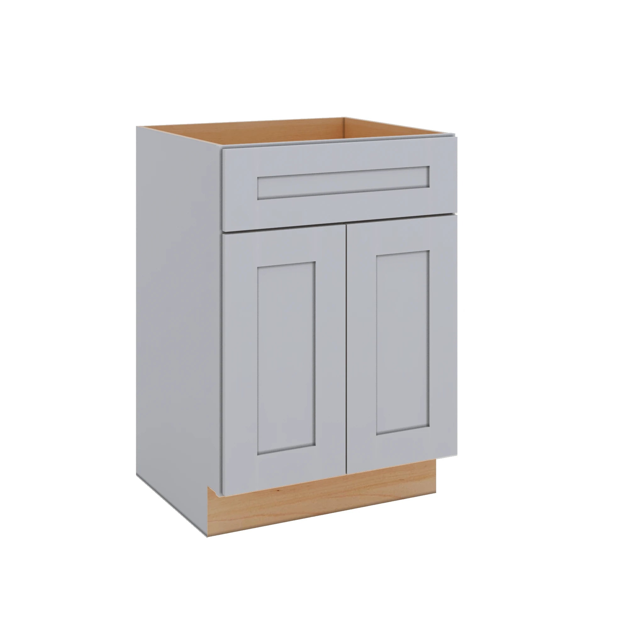 Modernform Cabinet Grey Shaker 24" W X 34 1/2" H X 21" D Sink Base 2 Doors/1 False Front