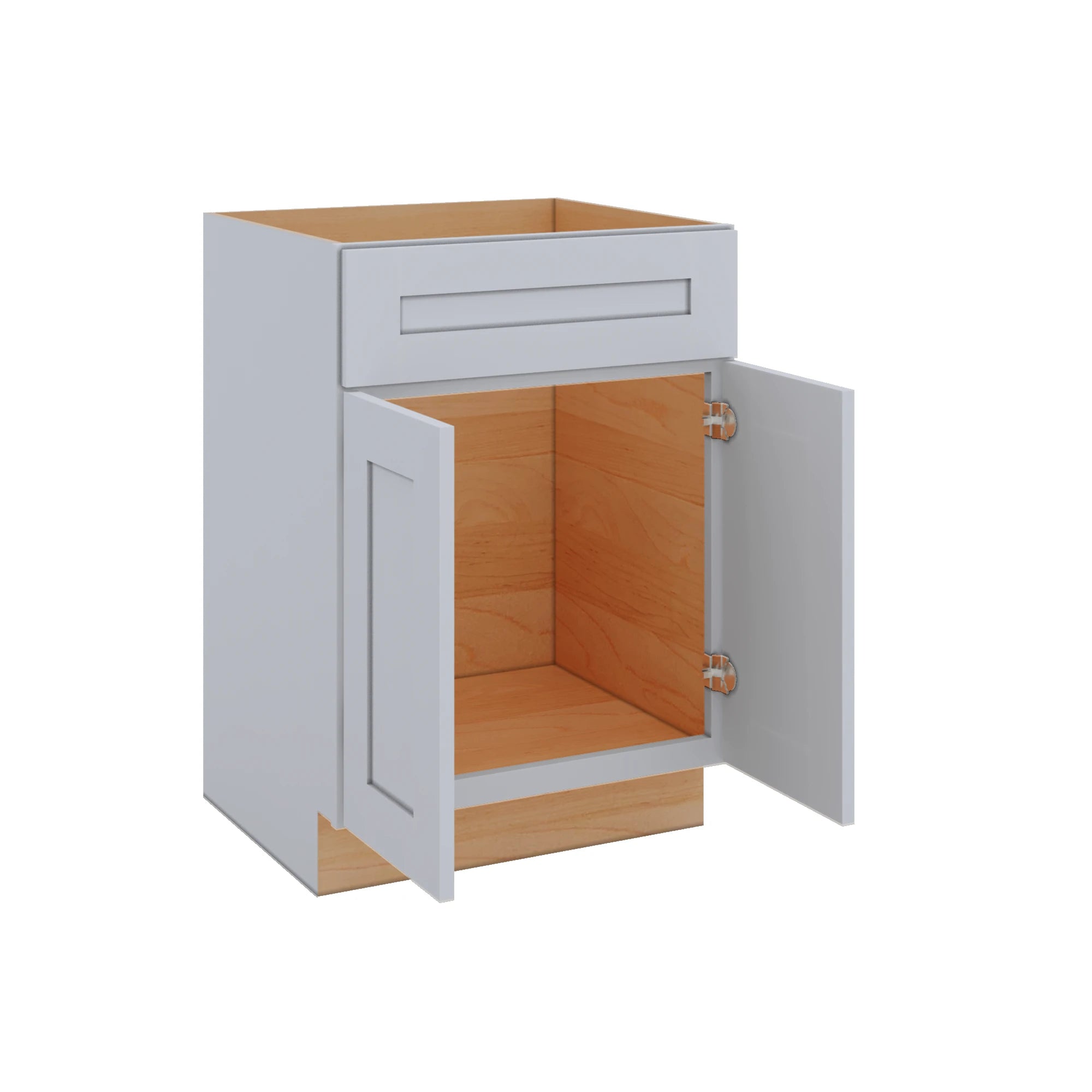 Modernform Cabinet Grey Shaker 24" W X 34 1/2" H X 21" D Sink Base 2 Doors/1 False Front