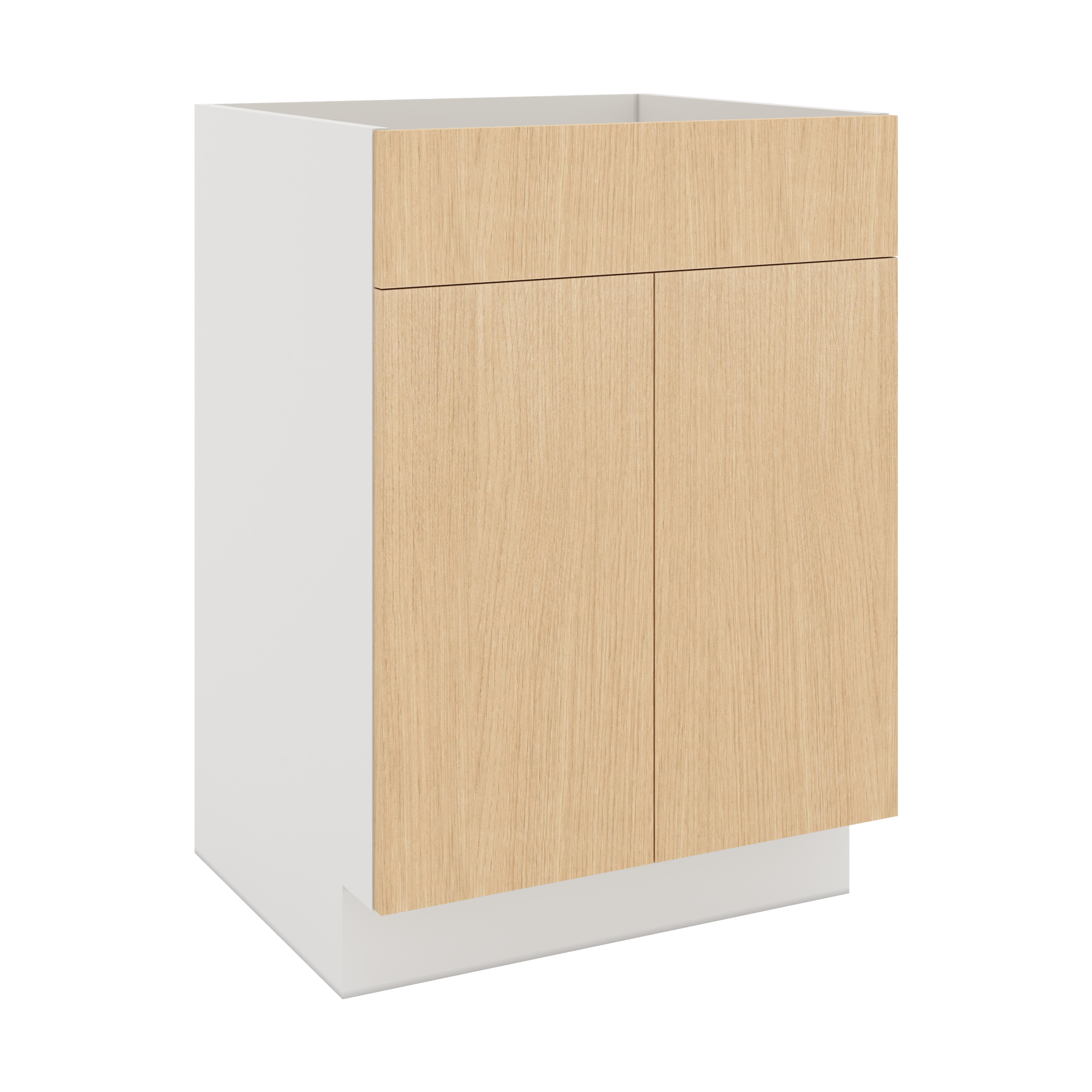 Modernform Cabinet Natural Oak 24" W X 34 1/2" H X 21" D Vanity Sink Base 2 Doors/1 False Front