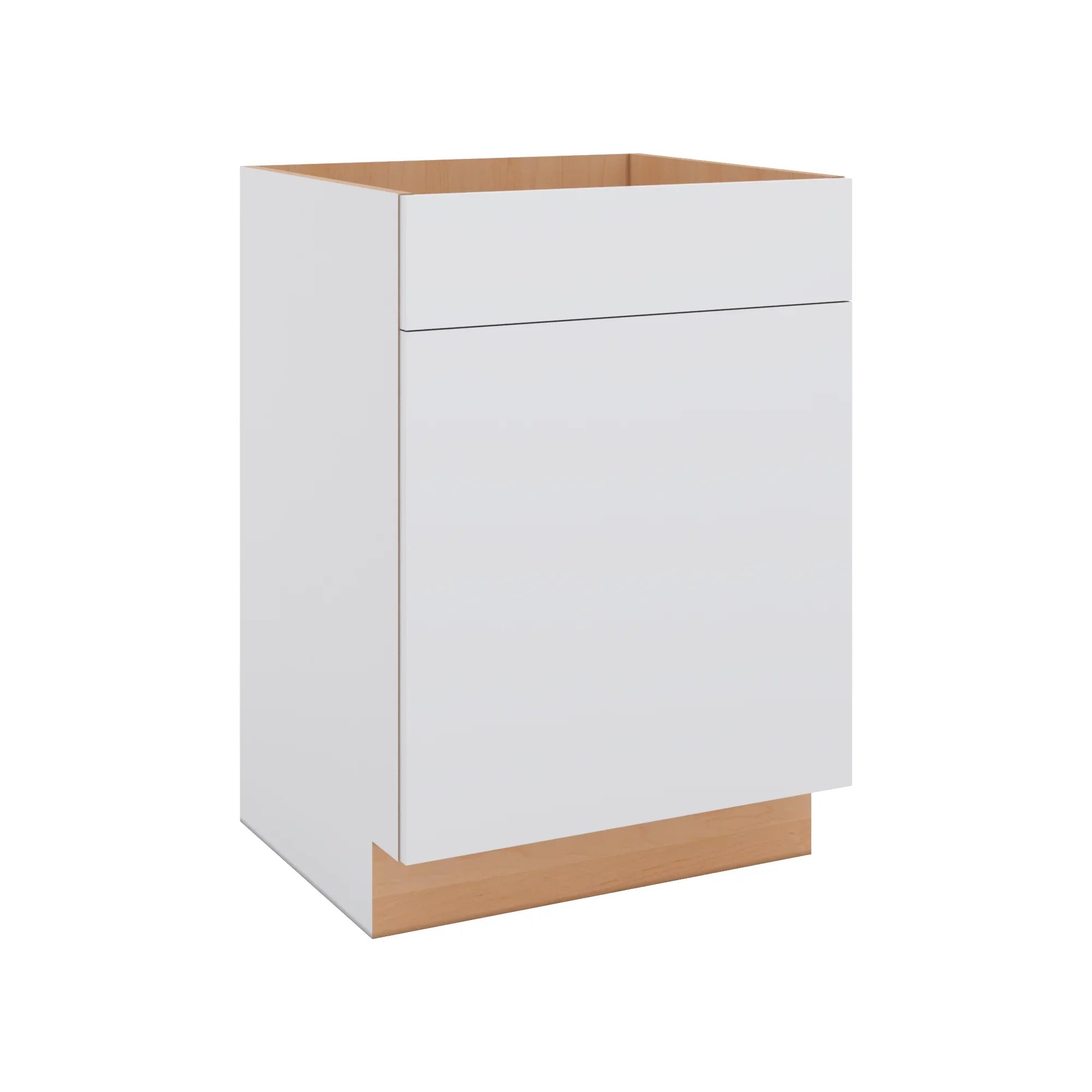 Modernform Cabinet Matte White 24" W X 34 1/2" H X 21" D Vanity Sink Base 1 Doors/1 False Front