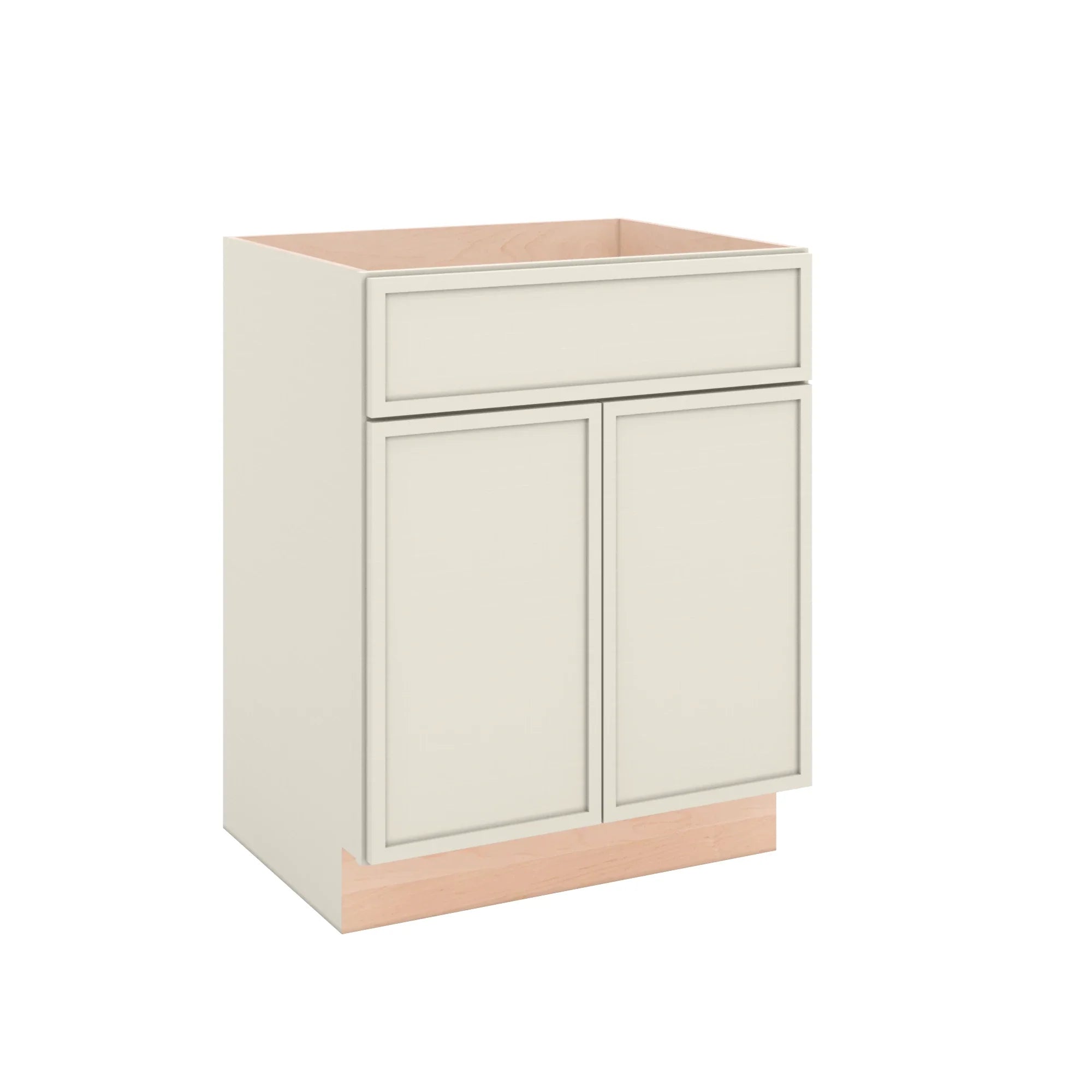 Modernform Cabinet Slim Dove White 27" W X 34 1/2" H X 21" D Sink Base 2 Doors/1 False Front