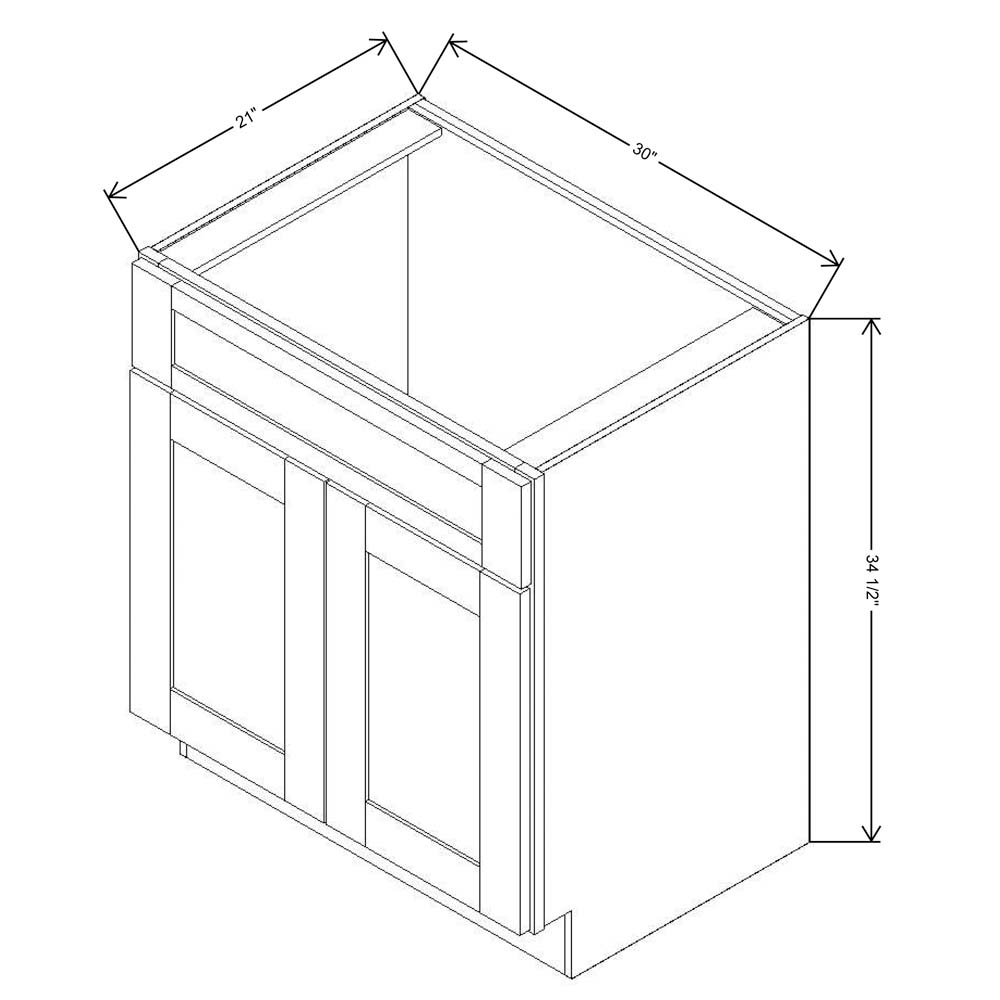 Fabuwood Allure Fusion Kona 30"W x 34 1/2"H Vanity Base