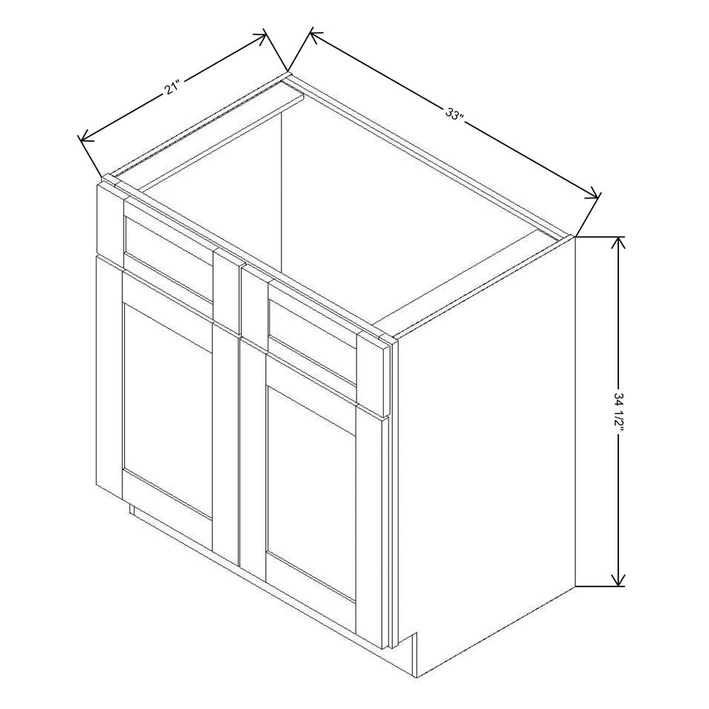 Fabuwood Allure Fusion Kona 33"W x 34 1/2"H Vanity Base