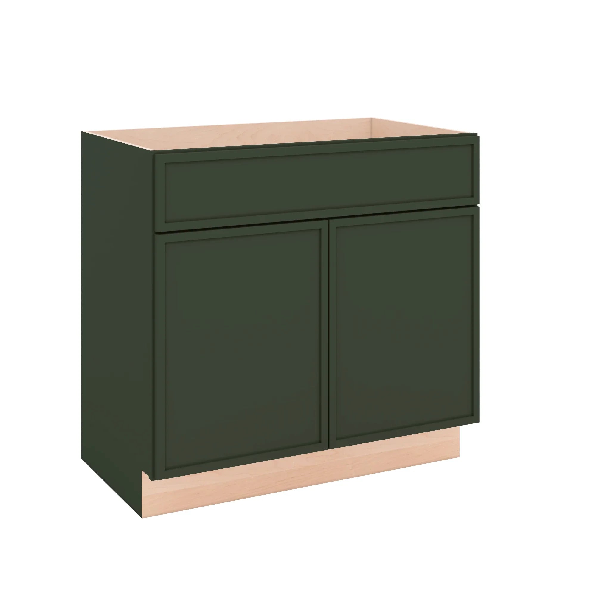 Modernform Cabinet Slim Sage Green 36" W X 34 1/2" H X 21" D Sink Base 2 Doors/1 False Front