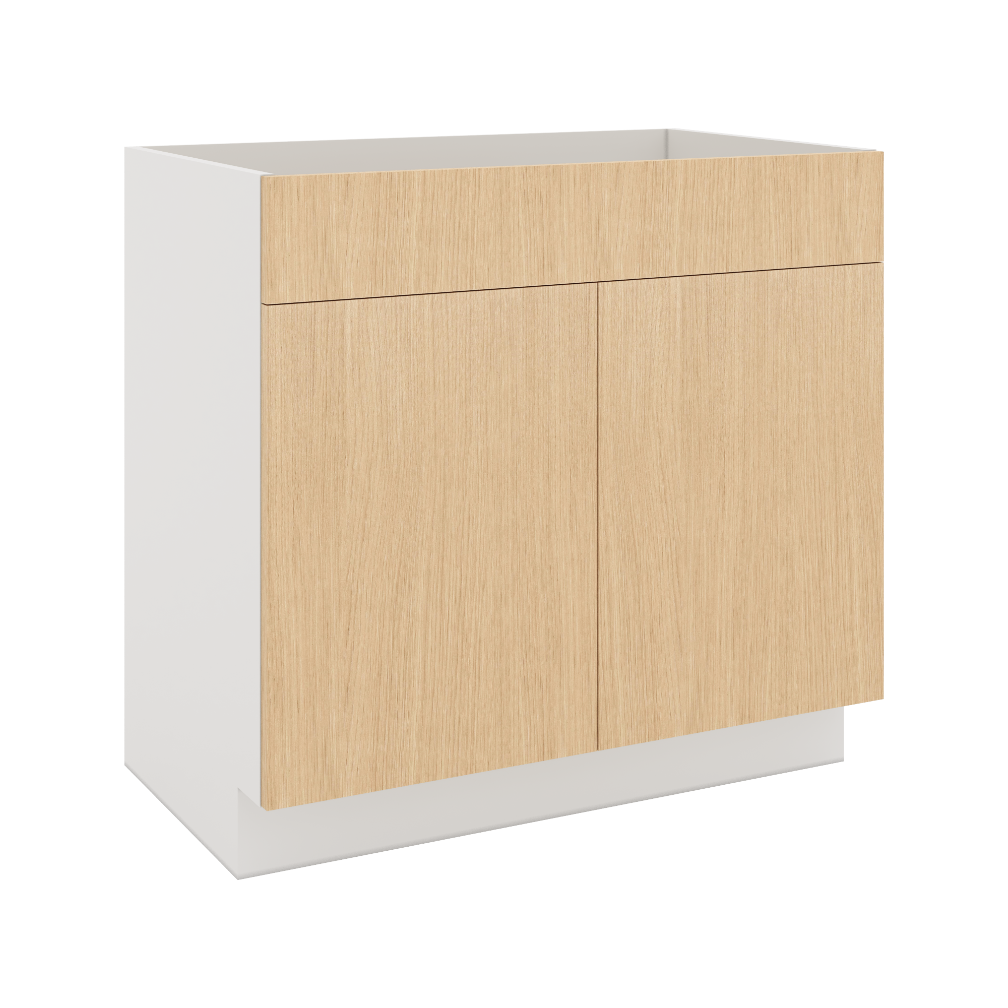 Modernform Cabinet Natural Oak 36" W X 34 1/2" H X 21" D Vanity Sink Base 2 Doors/1 False Front
